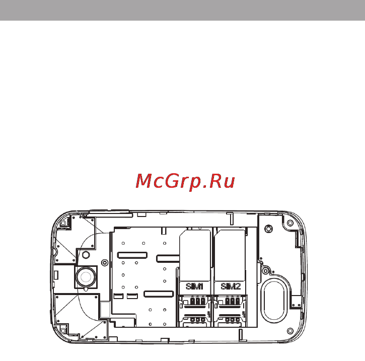 Texet X-basic 2 TM-4272 Black [13/54] Установка sim карт