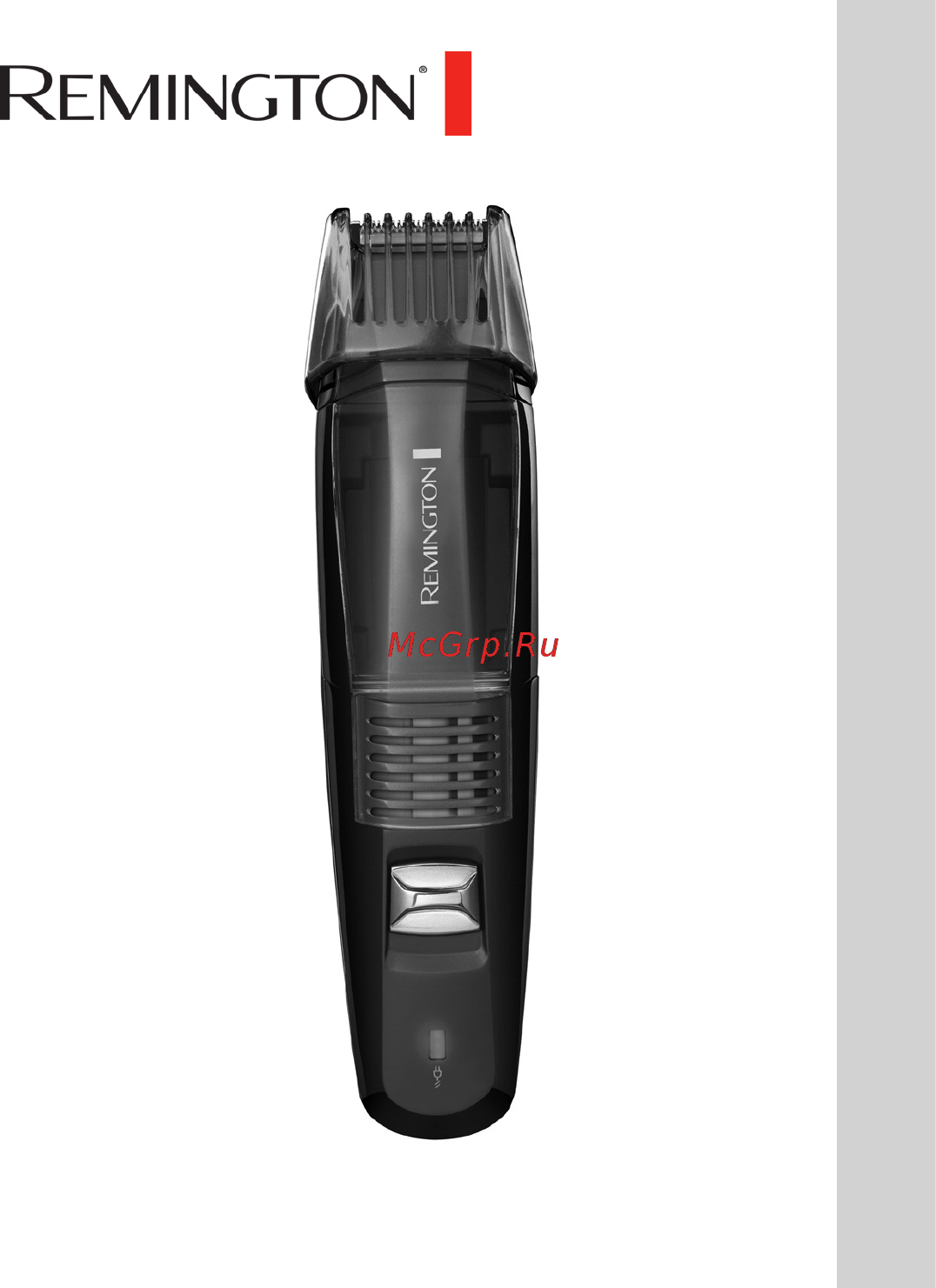 Remington Vacuum Beard&Groo MB6550 Инструкция по эксплуатации онлайн