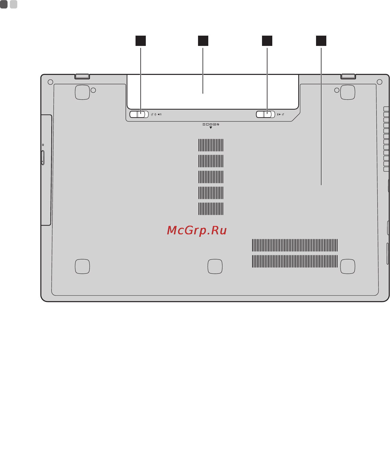 Lenovo G700 /59366460/ [17/47] Вид снизу