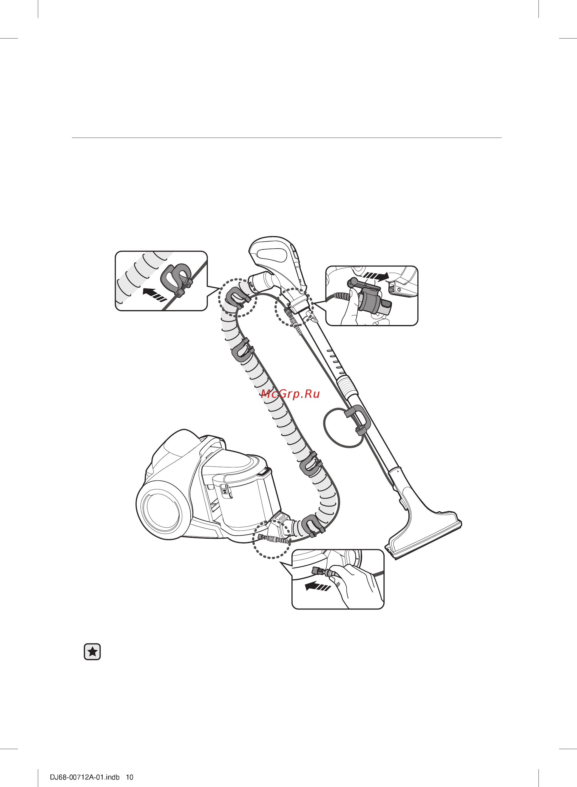Samsung sw17h9071h [10/28] Приспособления для влажной уборки дополнительно