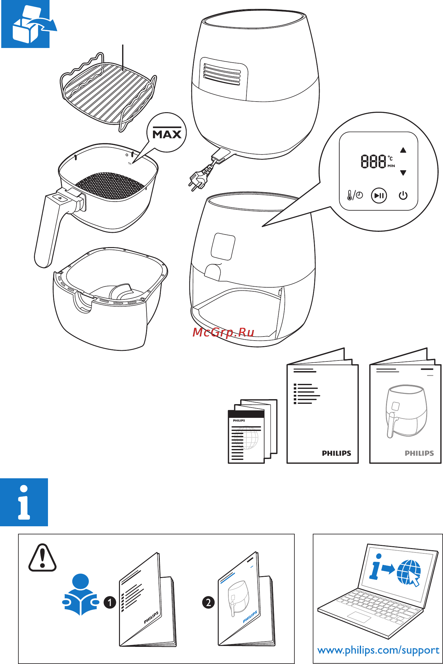 Philips Viva Collection HD9235/20 Инструкция по эксплуатации онлайн [2/6] 98724