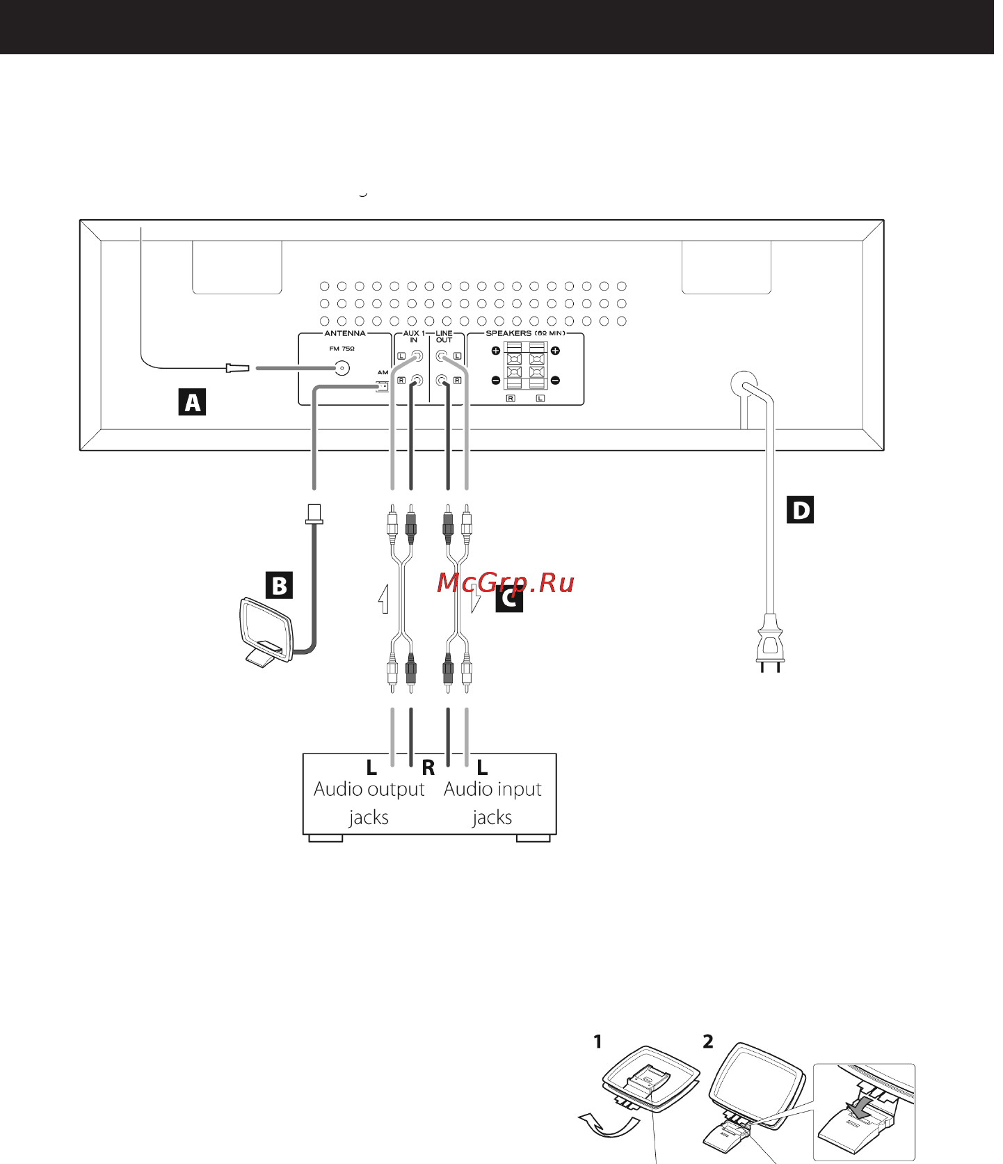 Teac LP-P1000 Black [14/64] Соединения