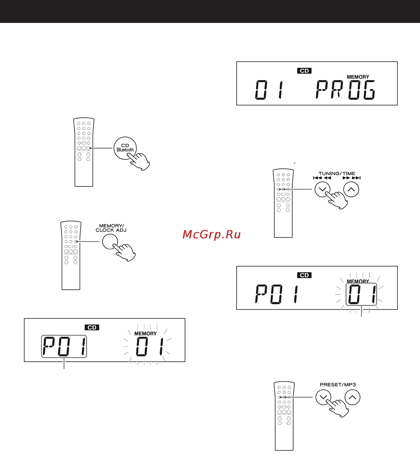 Teac LP-P1000 Black [34/64] Воспроизведение по программе