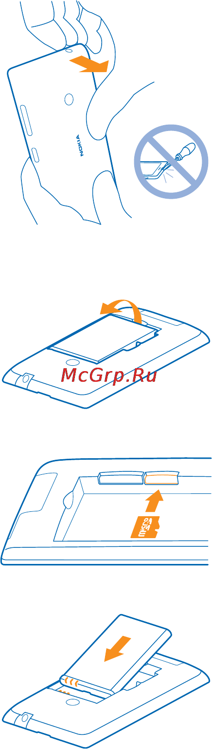 Nokia Lumia 525 Orange Инструкция по эксплуатации онлайн [10/128] 98846