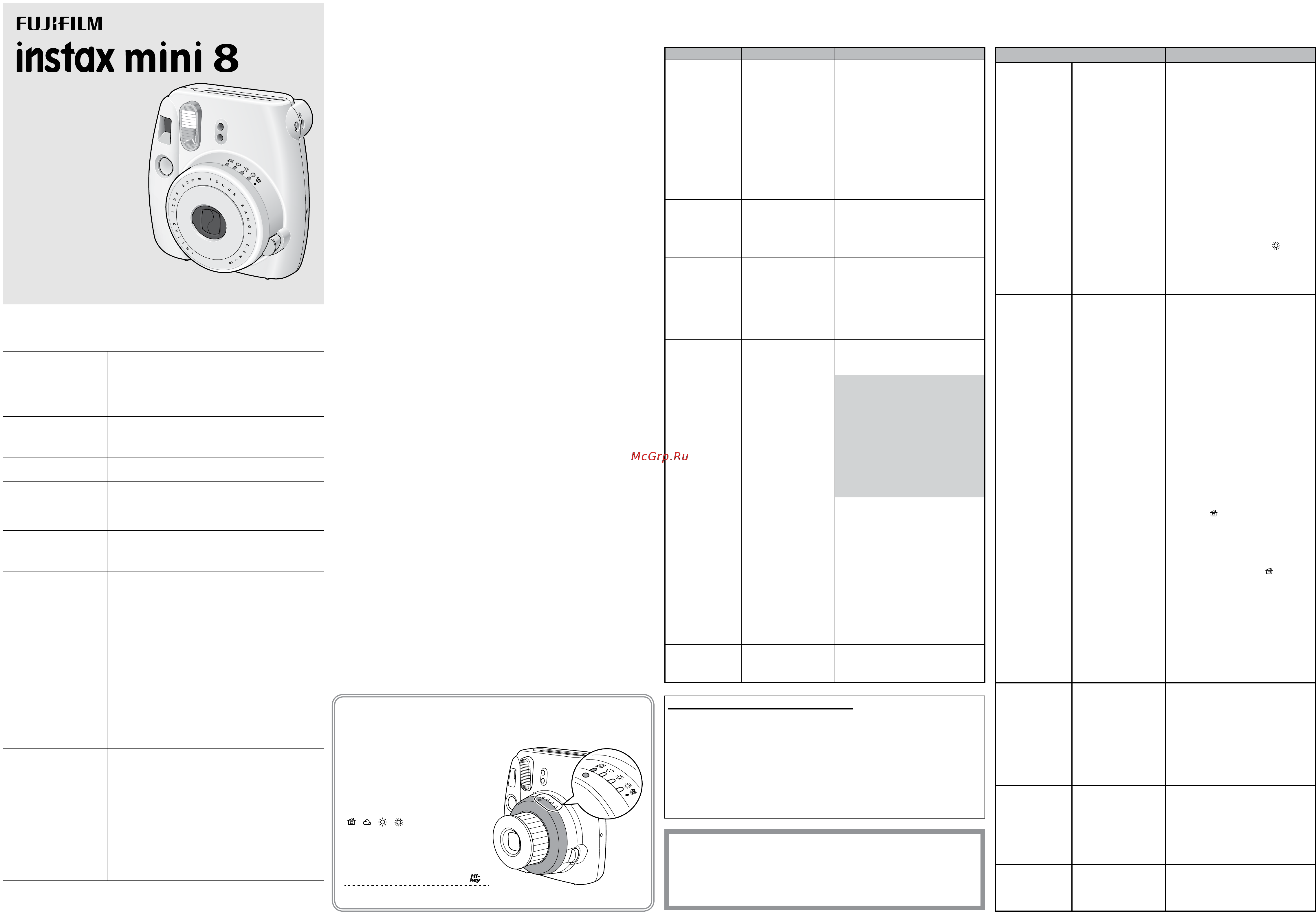 Fujifilm Instax Mini 8S Black [2/2] Примечания по использованию