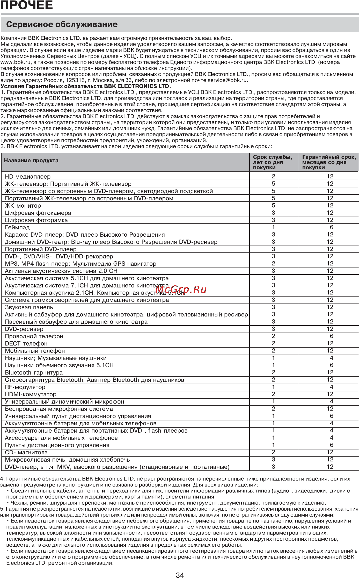 BBK LED2451HD [35/38] Сервисное обслуживание