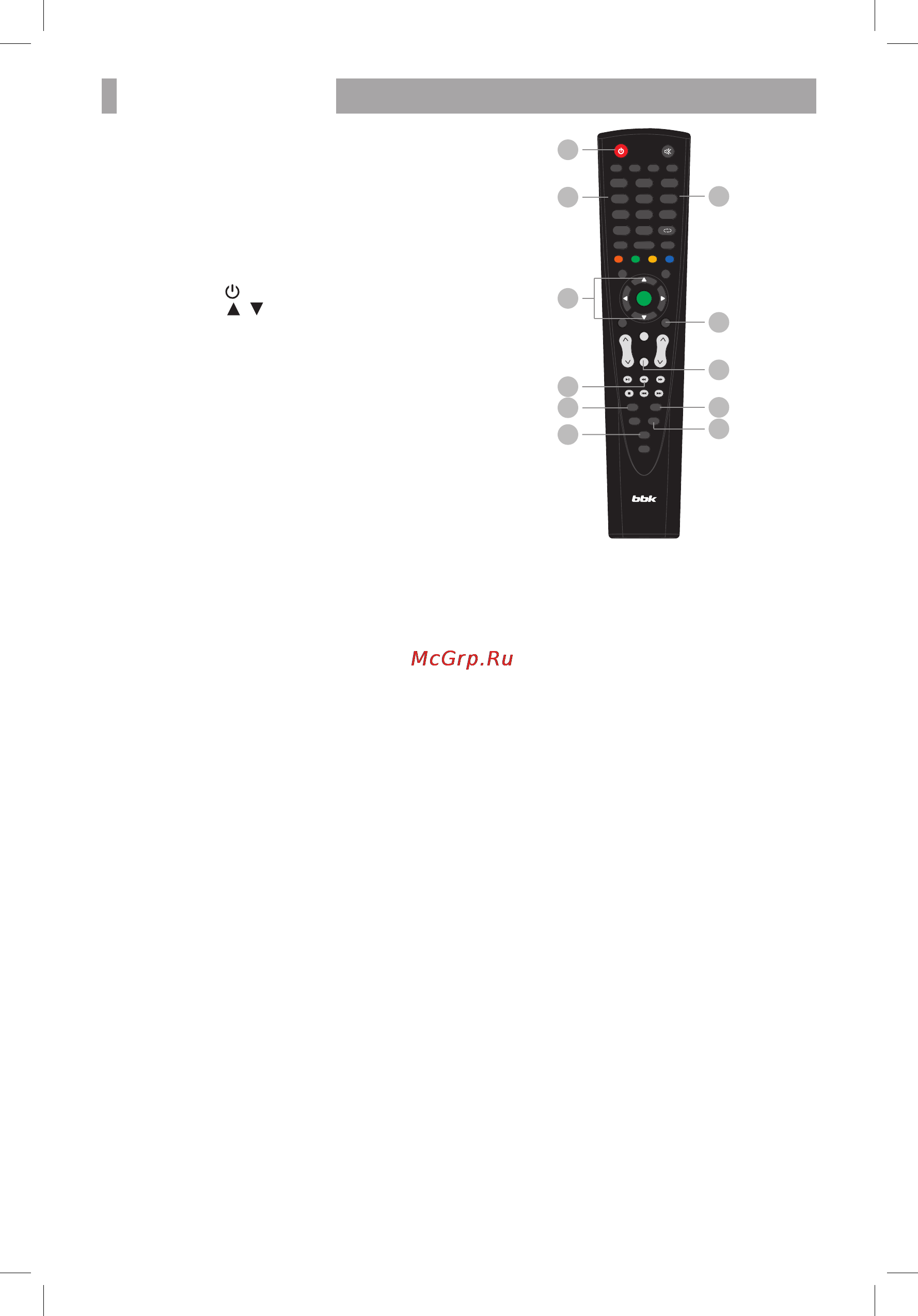 BBK LED2494F [13/32] Основные операции 11