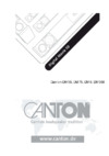 Canton DM 75 Black Инструкция по эксплуатации