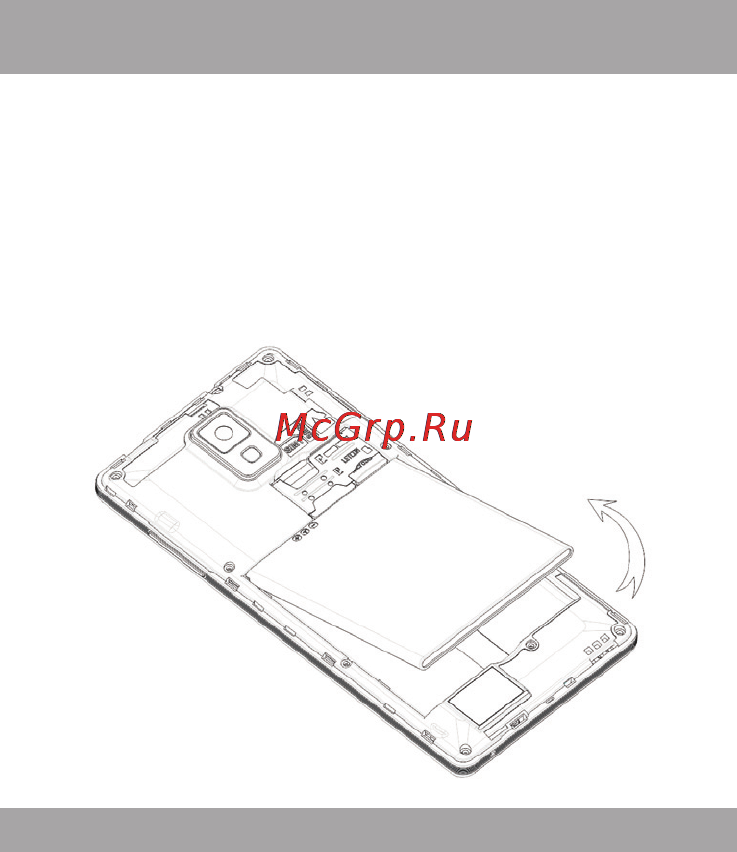 Texet X-medium plus TM-4872 Black [10/52] Подготовка к работе 1 установка аккумуляторной батареи