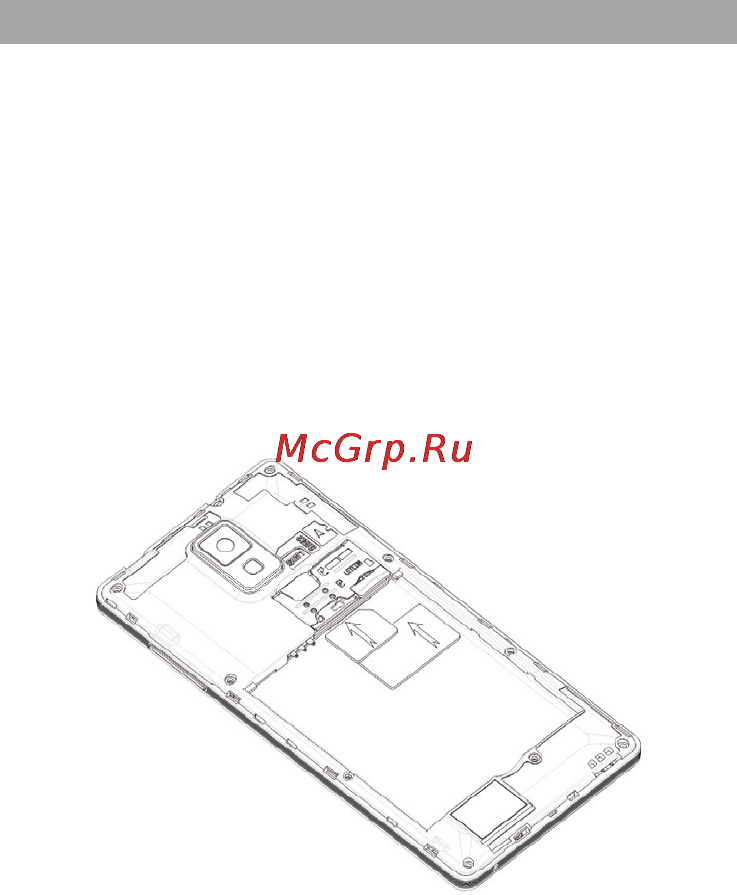 Texet X-medium plus TM-4872 Black [12/52] Установка sim карт