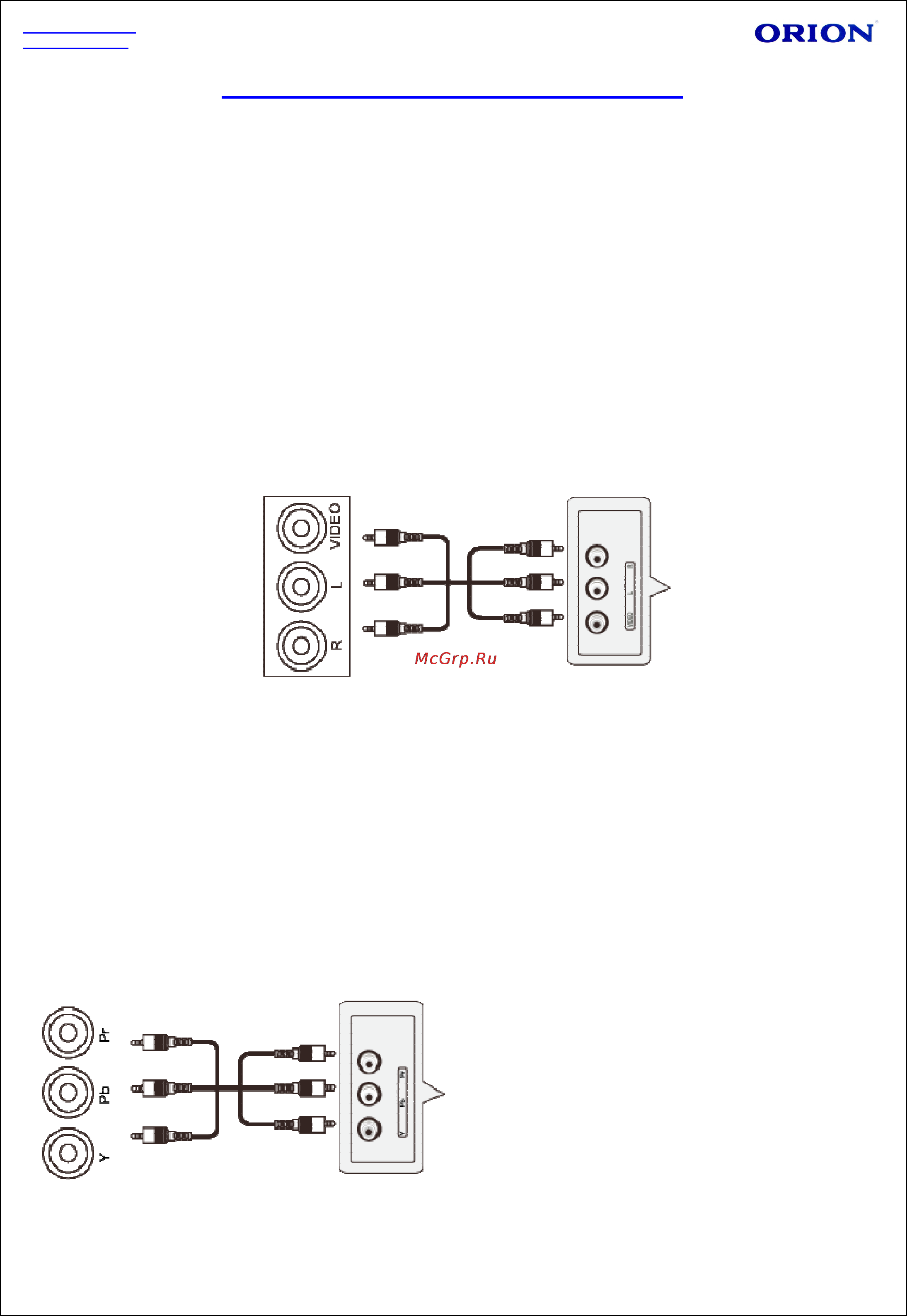 Orion LCD3249 [12/32] Подключение внешних устройств