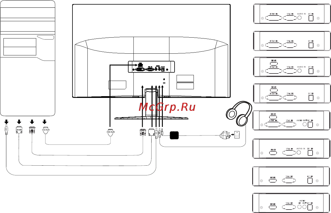 Acer G277HLbid [18/28] Установка