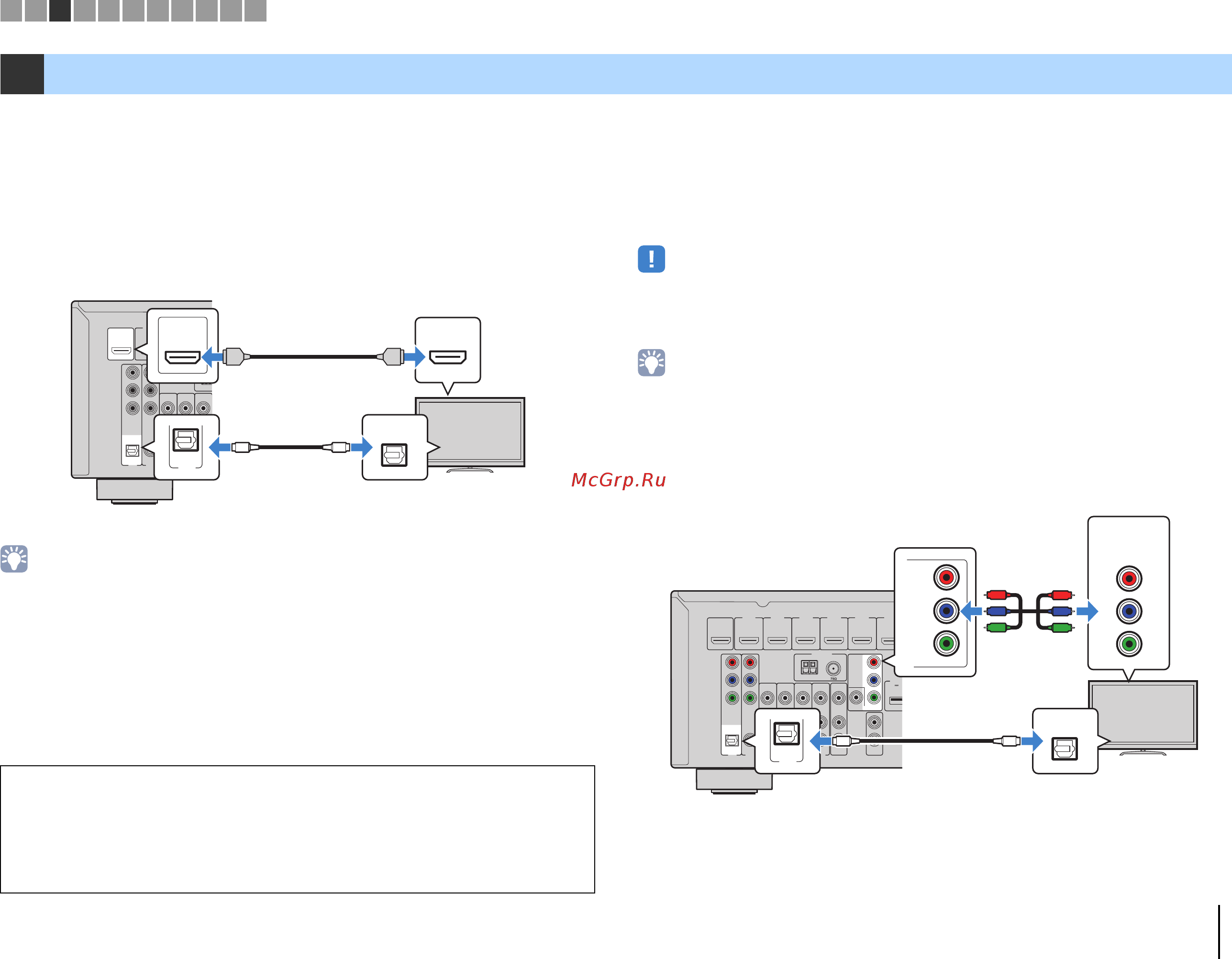 Yamaha RX-V477 Black [19/123] Подключение телевизора