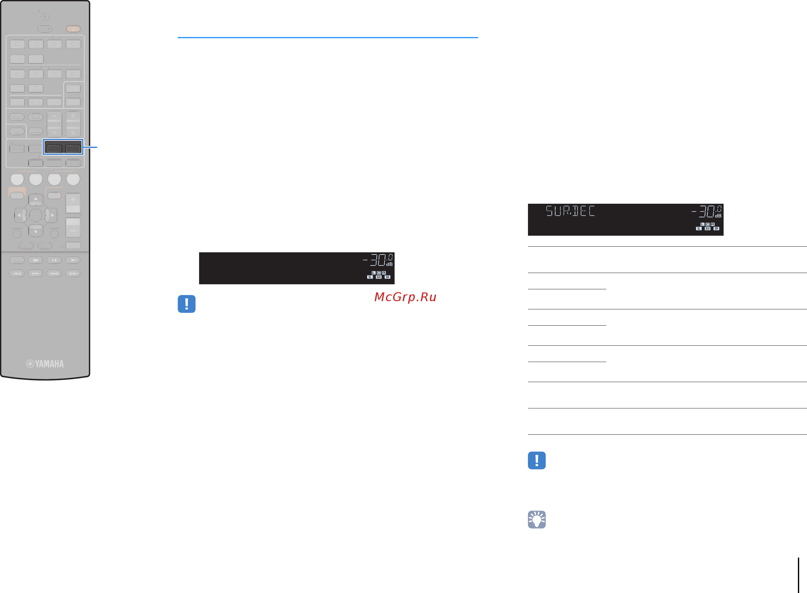 Yamaha RX-V477 Black [47/123] Использование необработанного