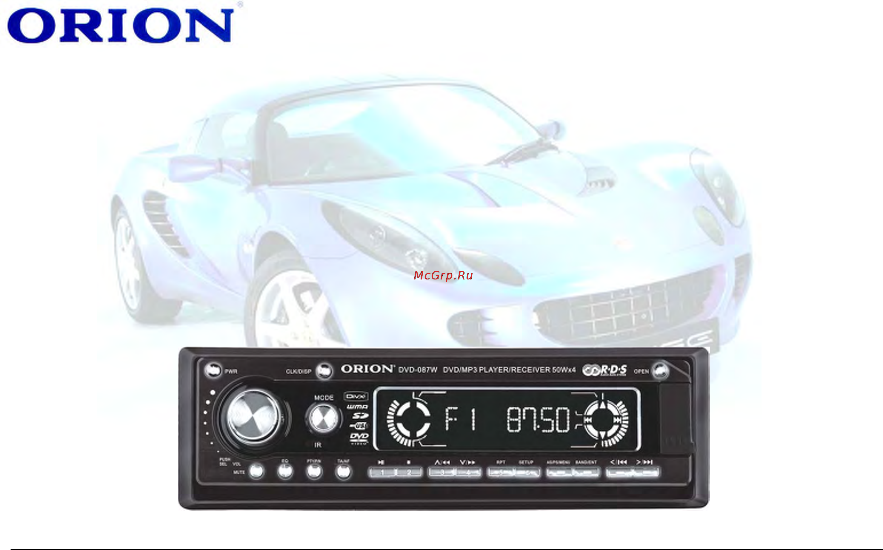 Orion DVD-087W Инструкция по эксплуатации онлайн