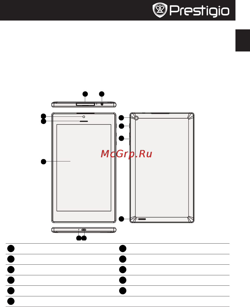 Prestigio Multipad PMT5887 16Gb 3G Green Инструкция по эксплуатации онлайн