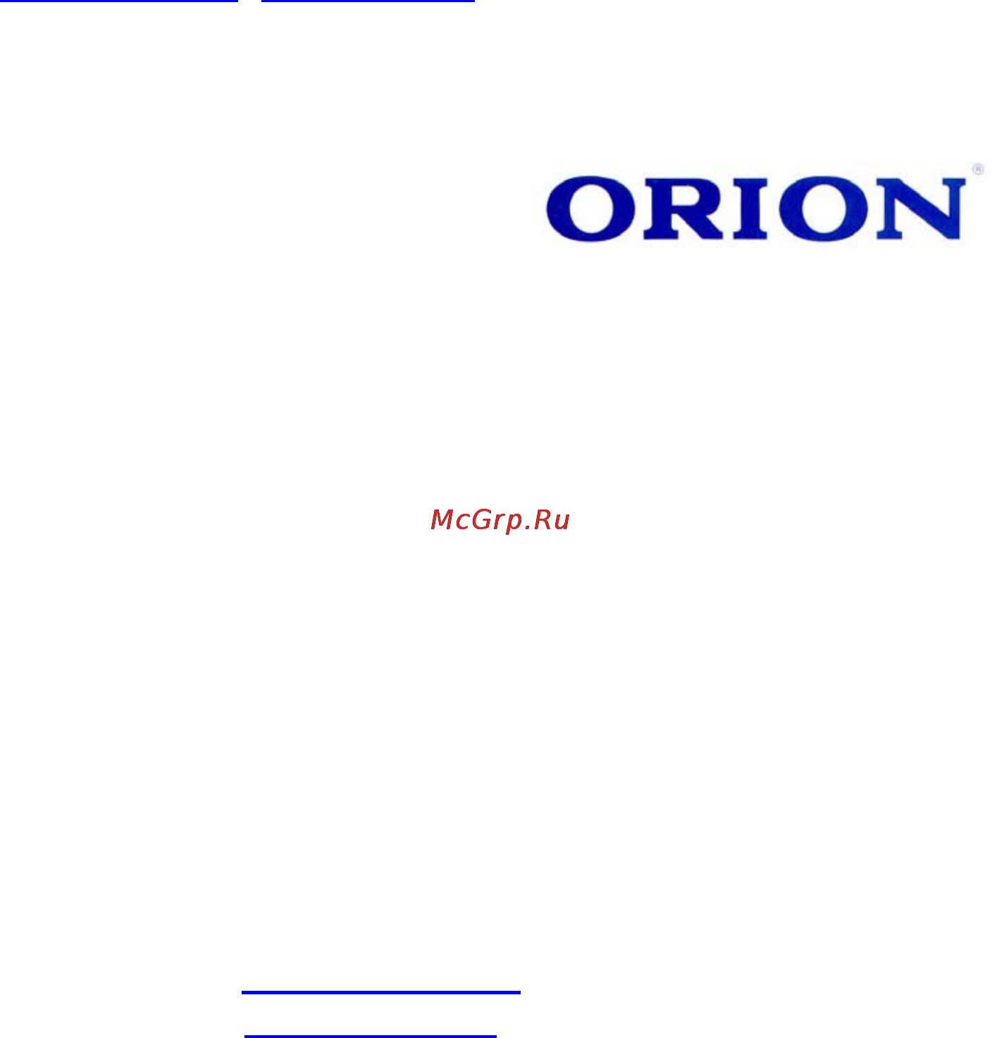 Orion OVC-024 Инструкция по эксплуатации онлайн [2/11] 99658