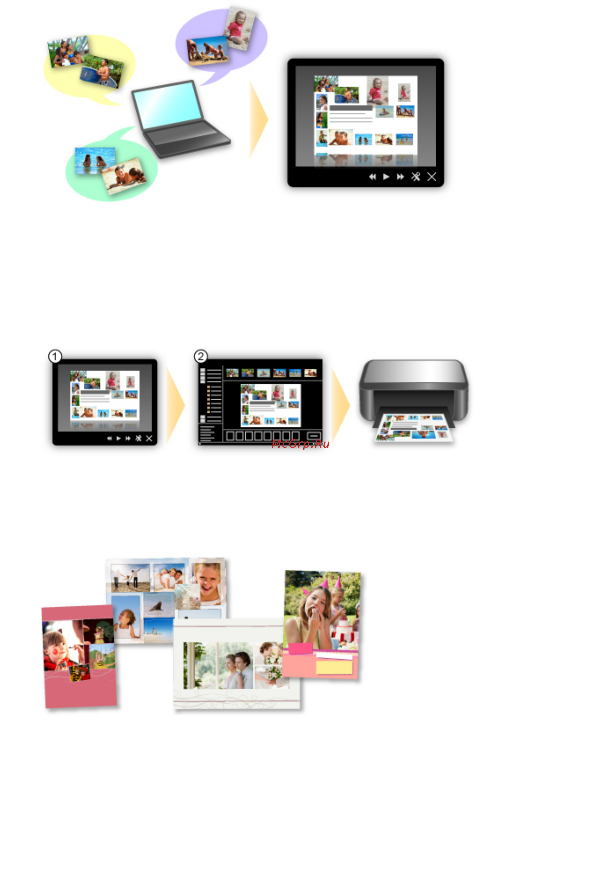 Canon PIXMA IP8740 [21/554] Автоматическое размещение фотографий