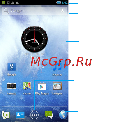 Philips Xenium W6610 [6/49] Главный экран
