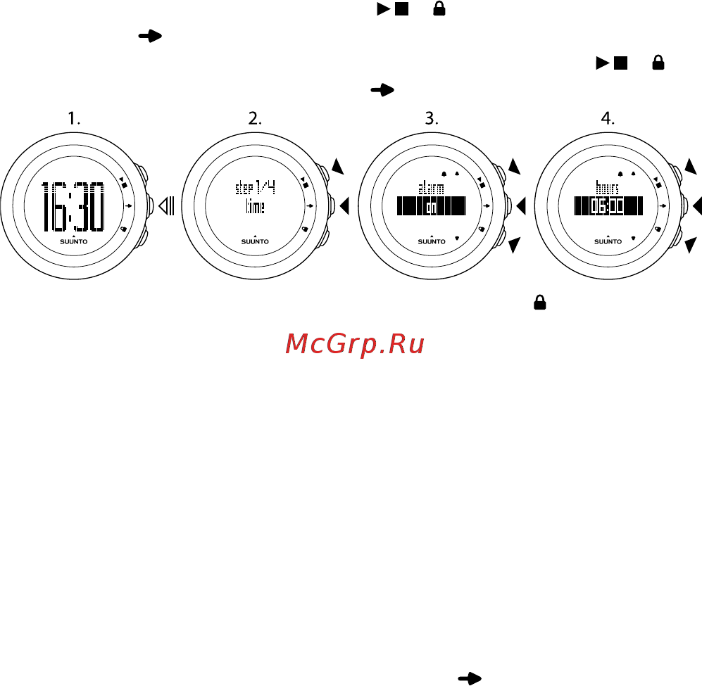 Suunto M1 [30/43] Режим ожидания и исходные параметры