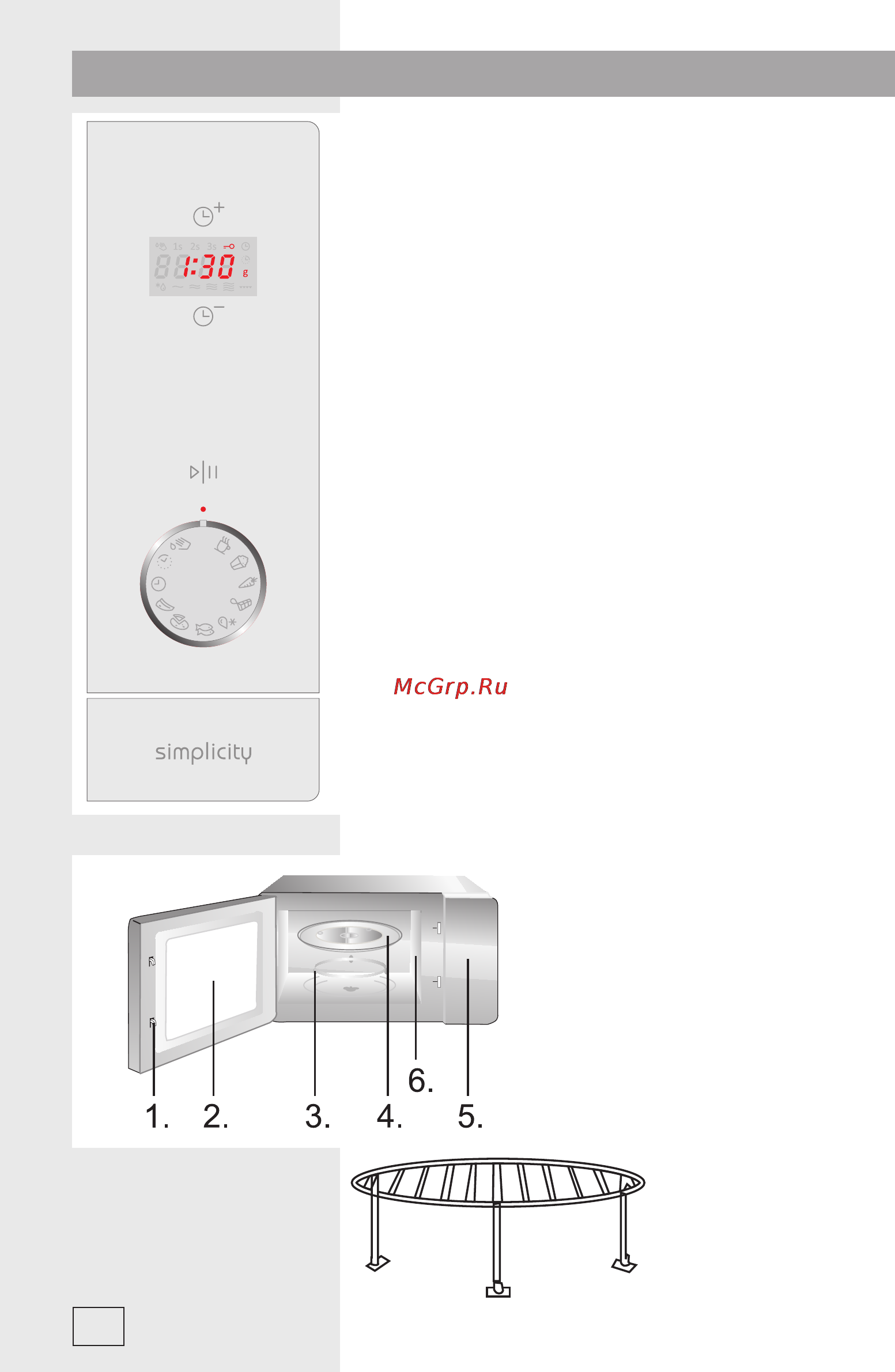 Gorenje MO6240SY2W [9/19] Панель управління