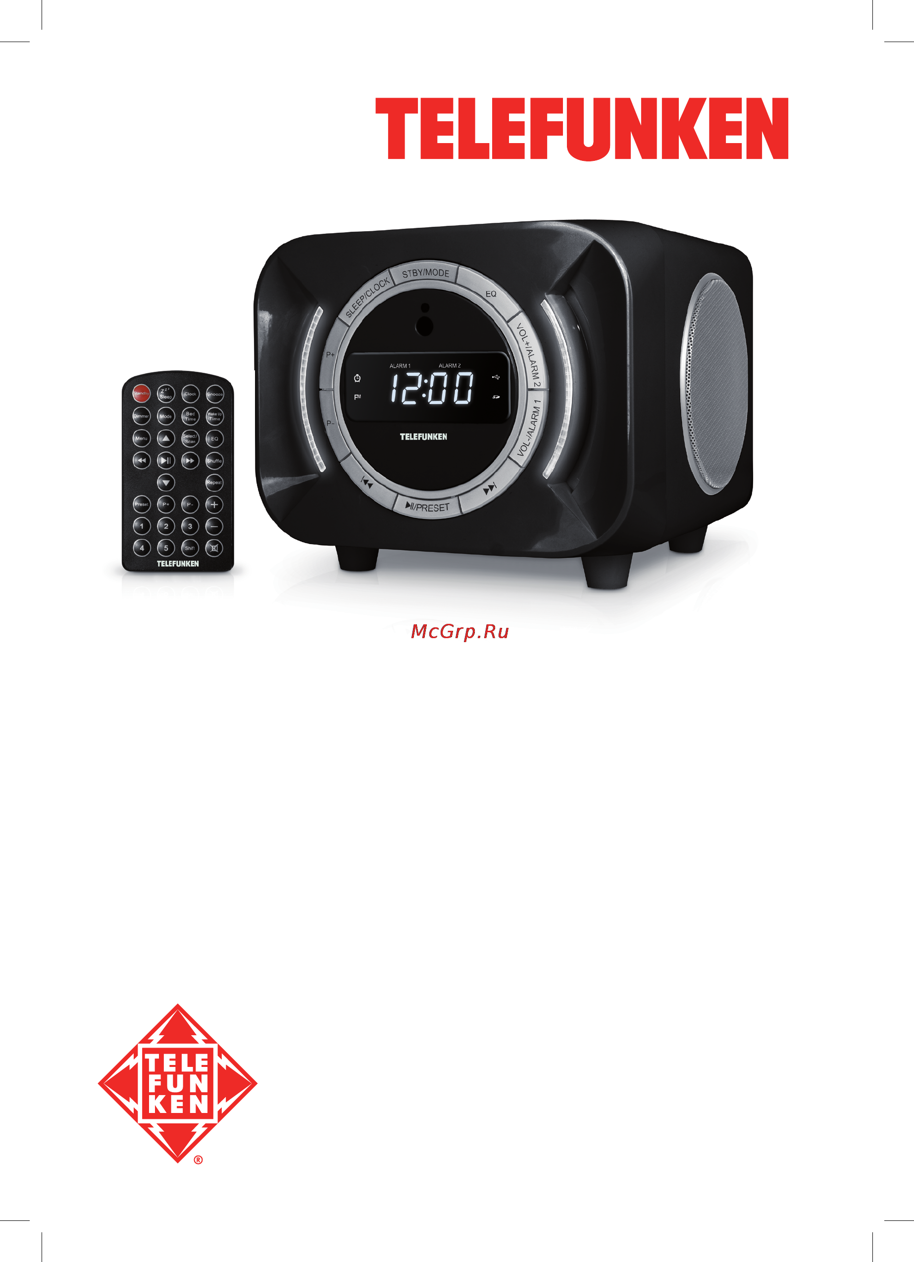 Telefunken H-AS1203U Black Инструкция по эксплуатации онлайн
