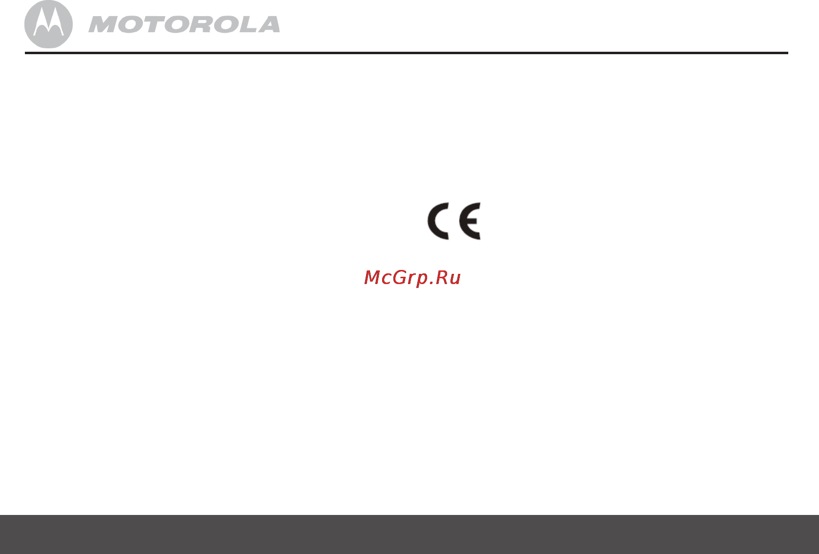 Motorola MF 601 [18/20] Общая информация