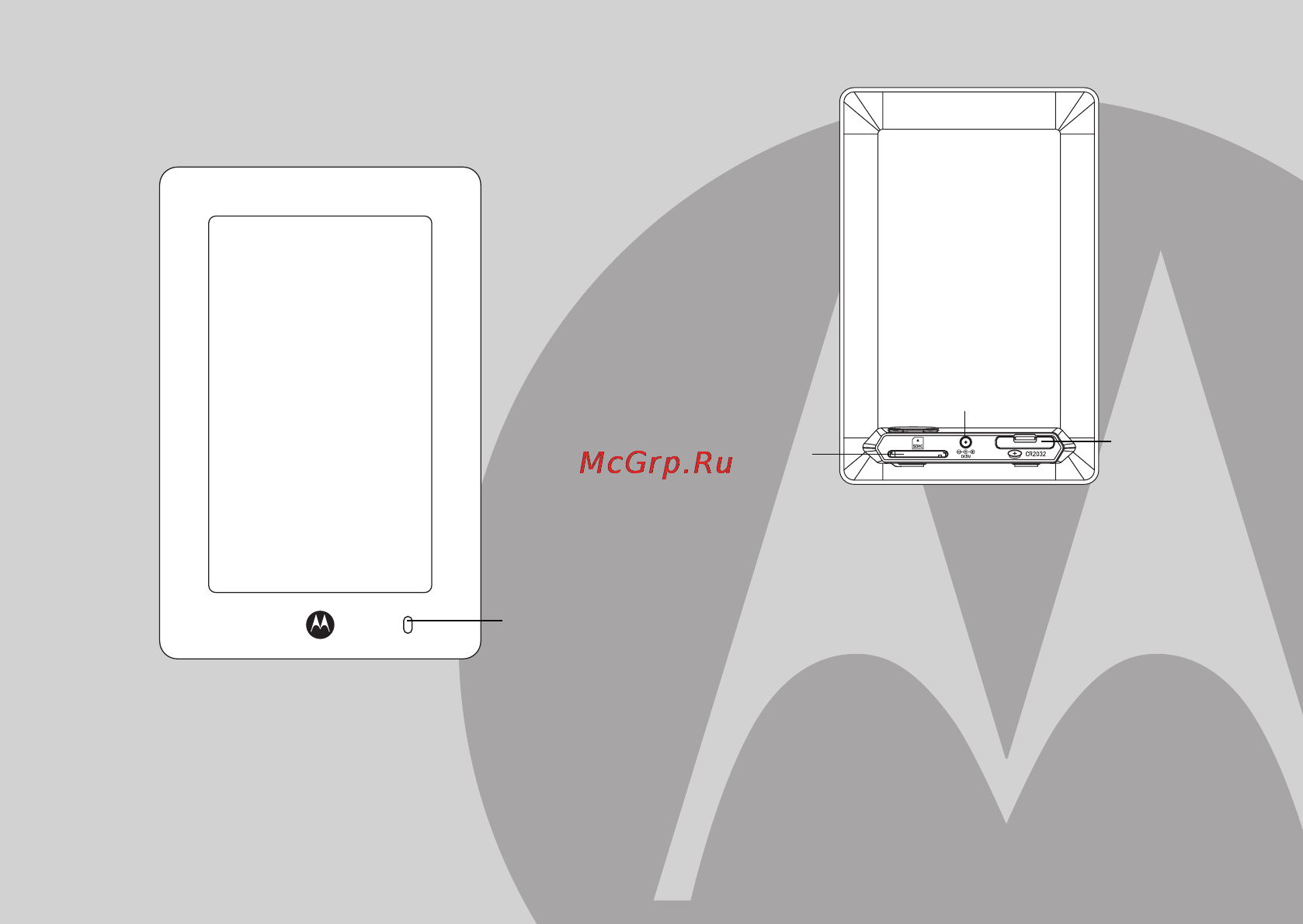 Motorola MF 601 [3/20] Задняя панель