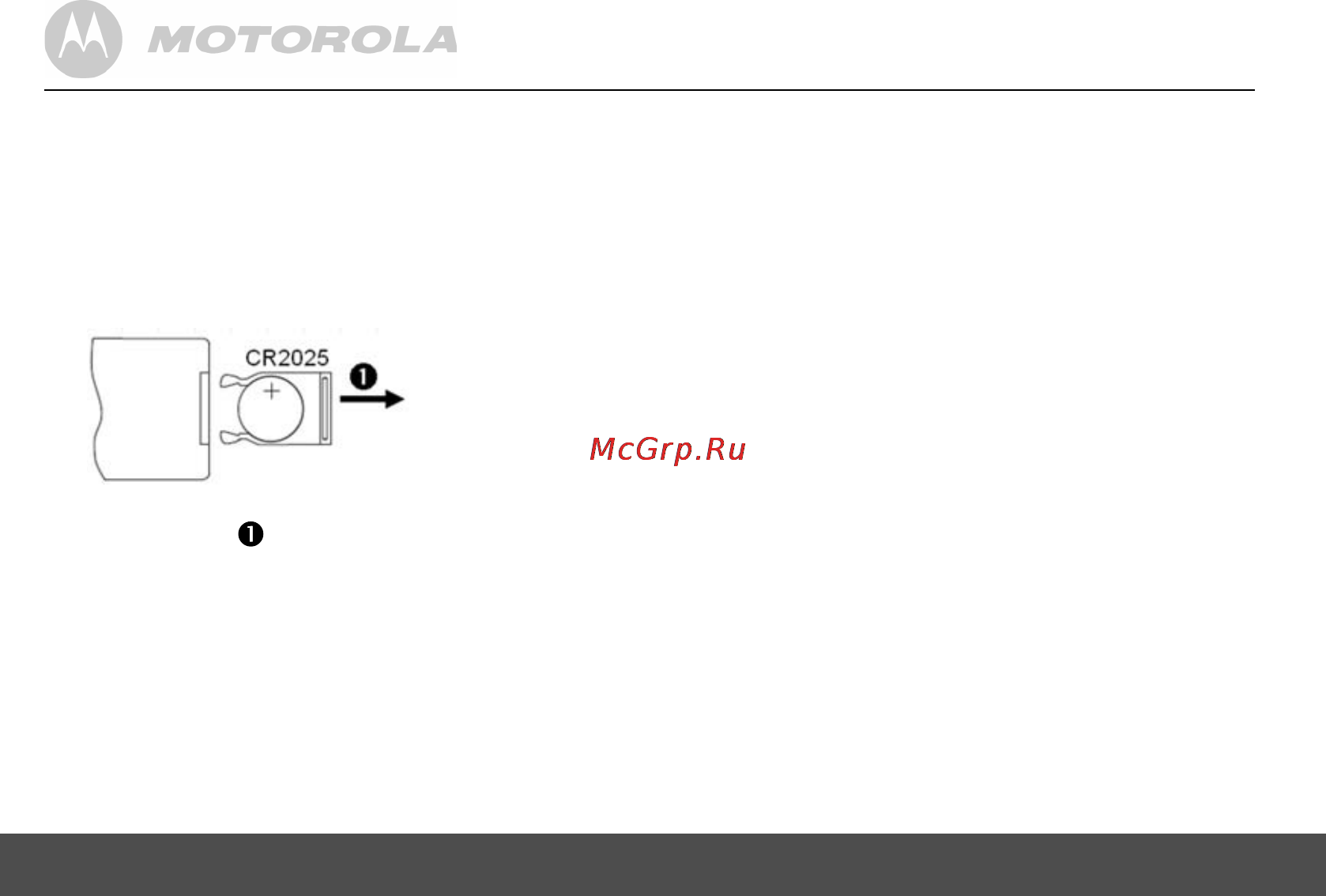 Motorola MF 1001 [8/28] Установка элементов питания в пульт дистанционного управления
