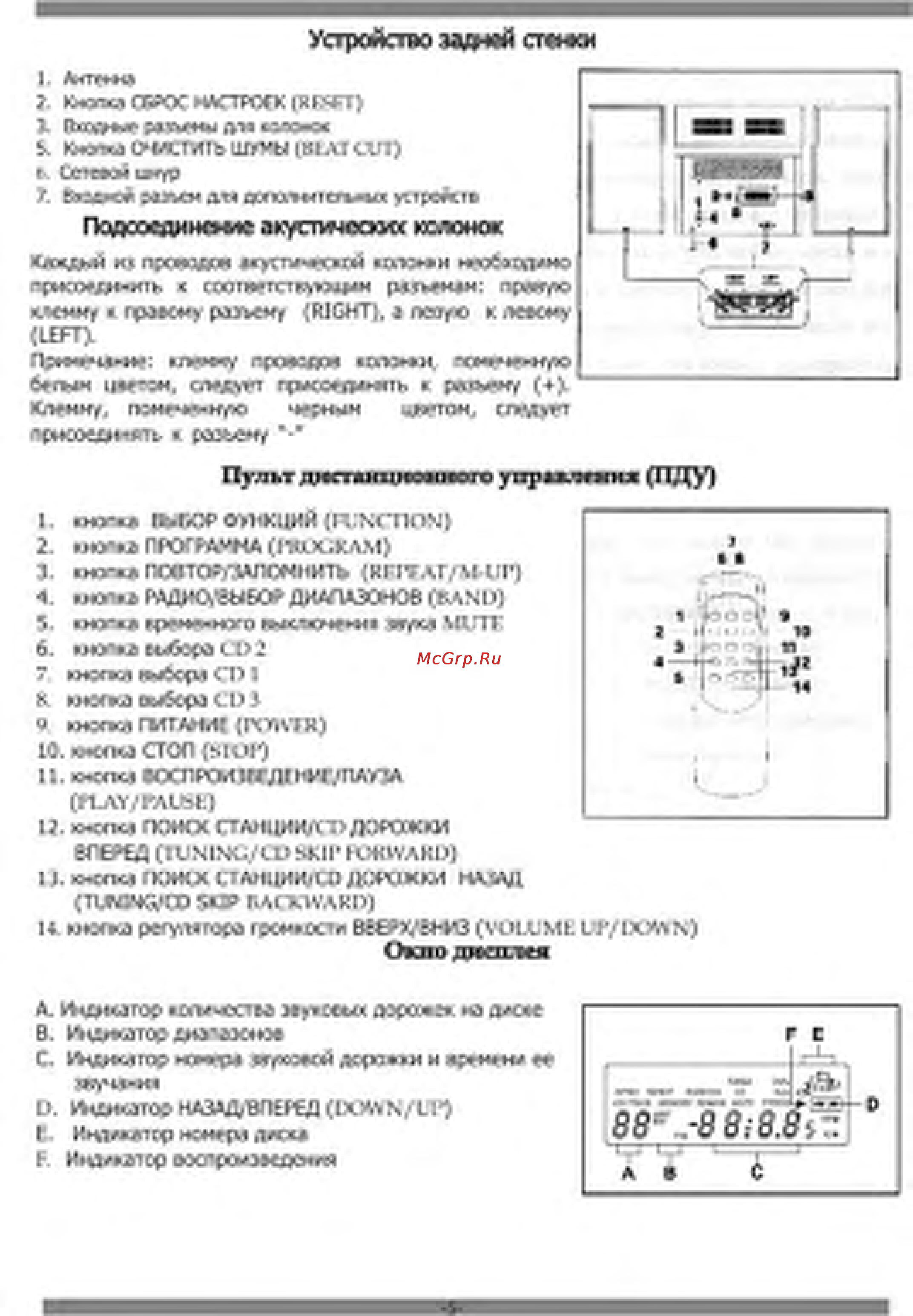 Orion 3CDRC-639 [5/13] Окно дисплея