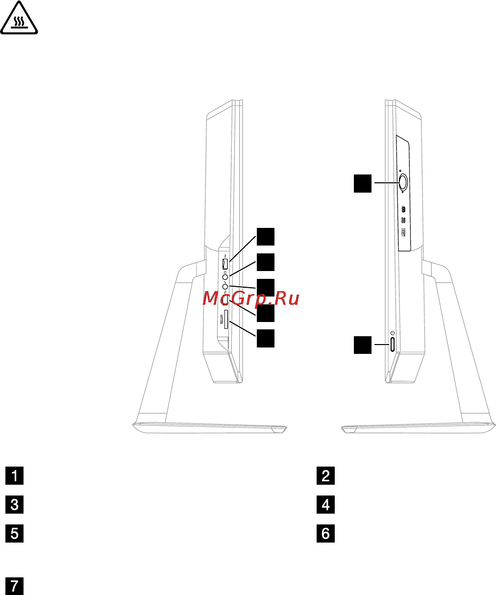 Lenovo IdeaCentre C470 /57329843/ [8/63] Вид компьютера слева и справа