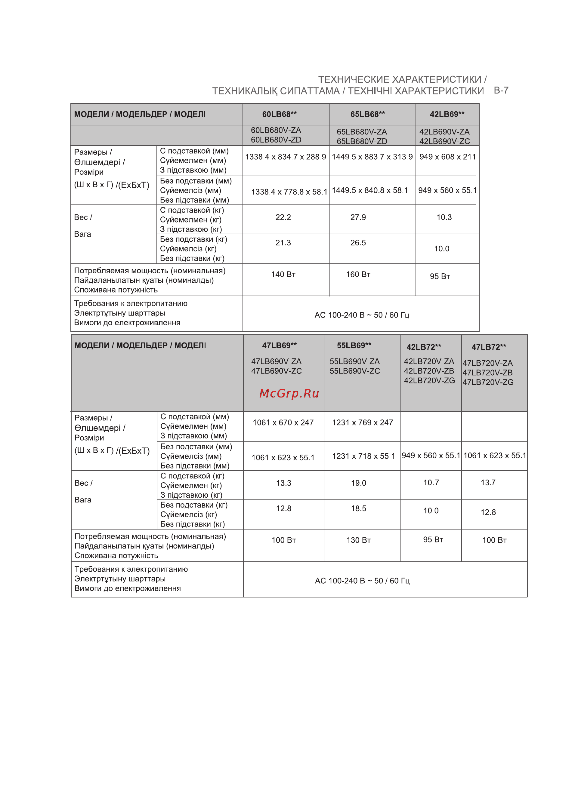 LG 50LB675V Инструкция по эксплуатации онлайн [64/69] 75236
