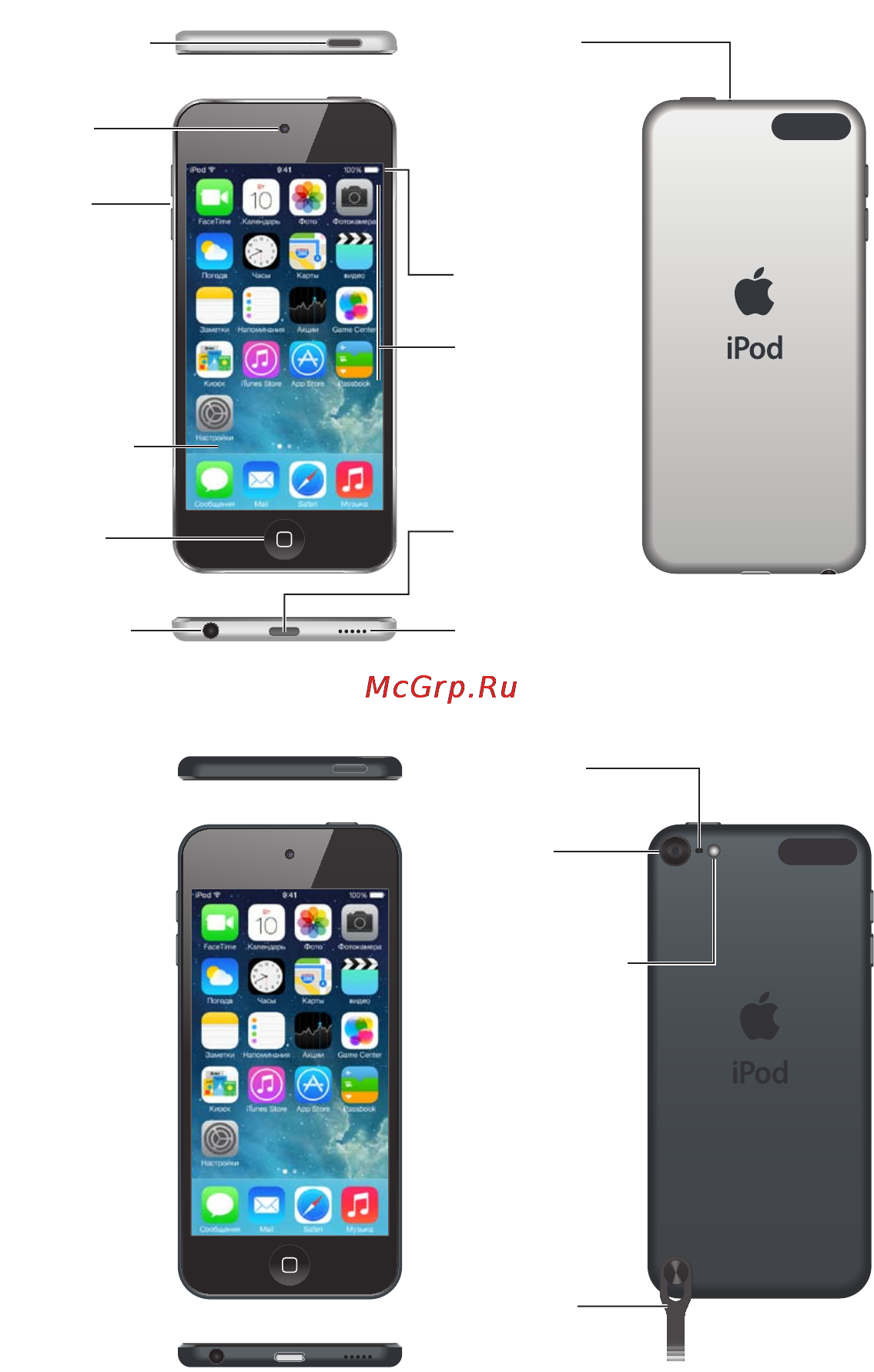 Apple iPod Touch 5 16GB White (MGG52) [8/162] Глава 1 начальные сведения об ipod touch