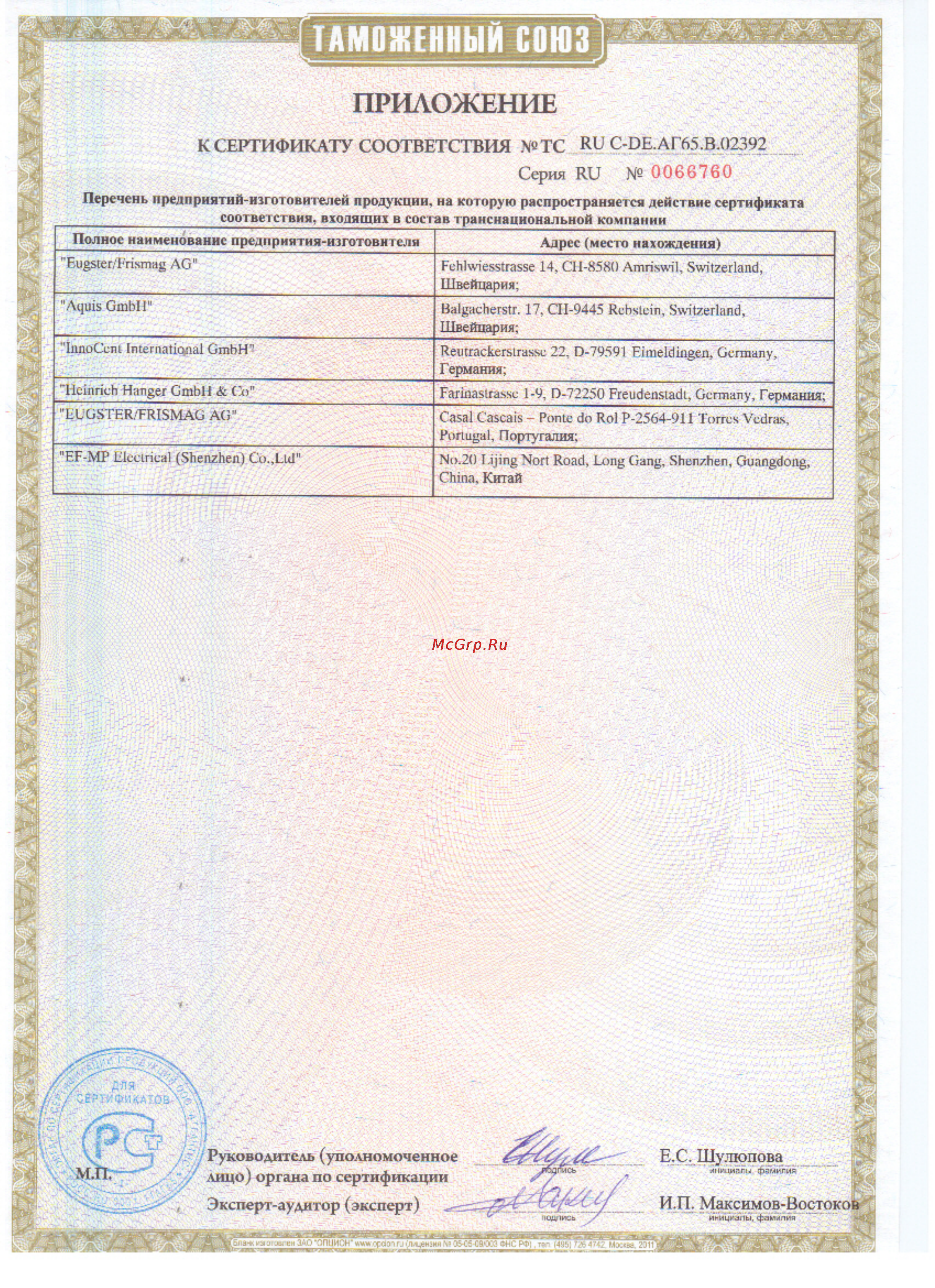 Nivona CafeRomatica NICR855 Сертификат онлайн [2/2] 100625