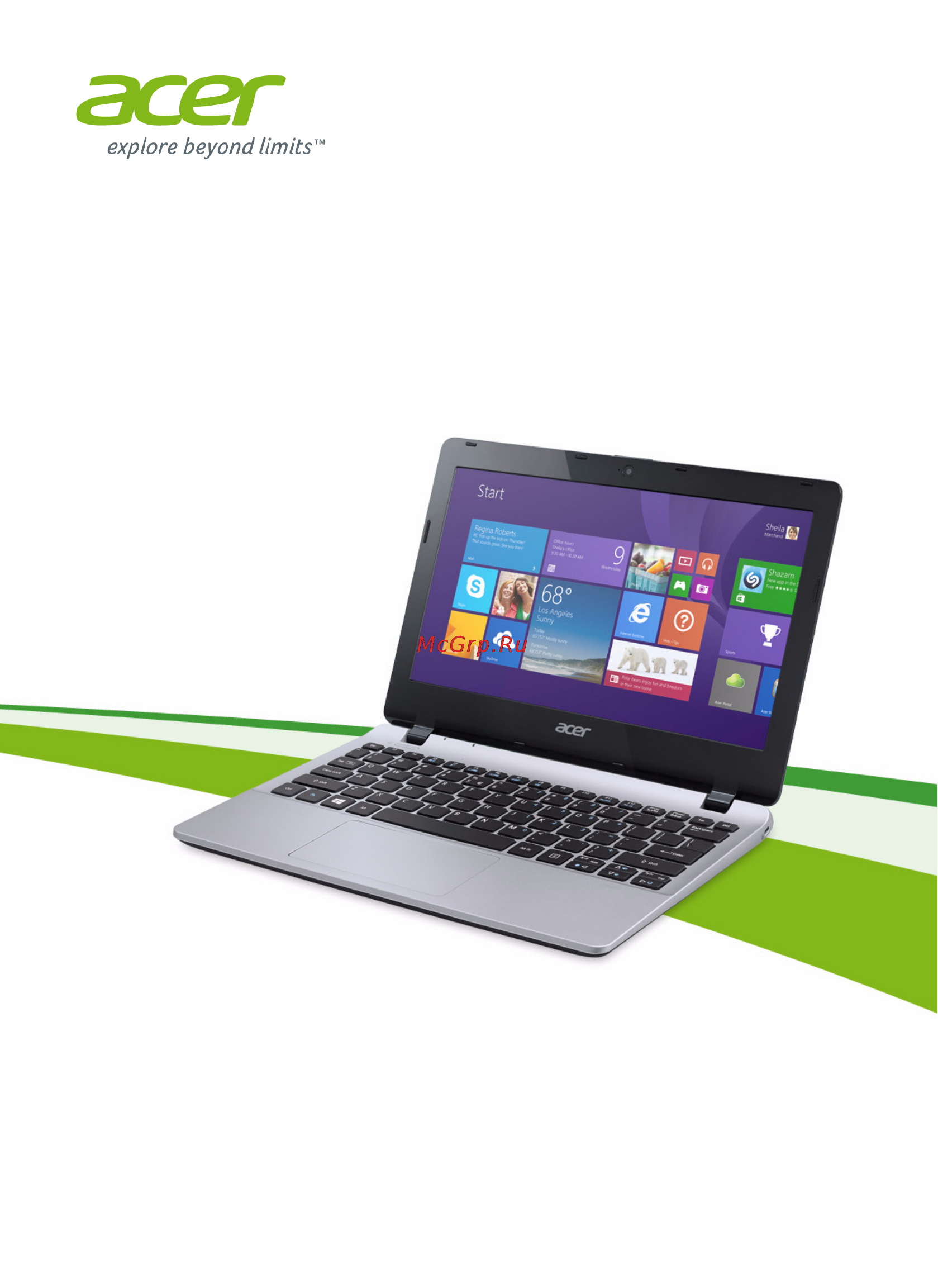 Acer Aspire E3-111-C8VG Инструкция по эксплуатации онлайн