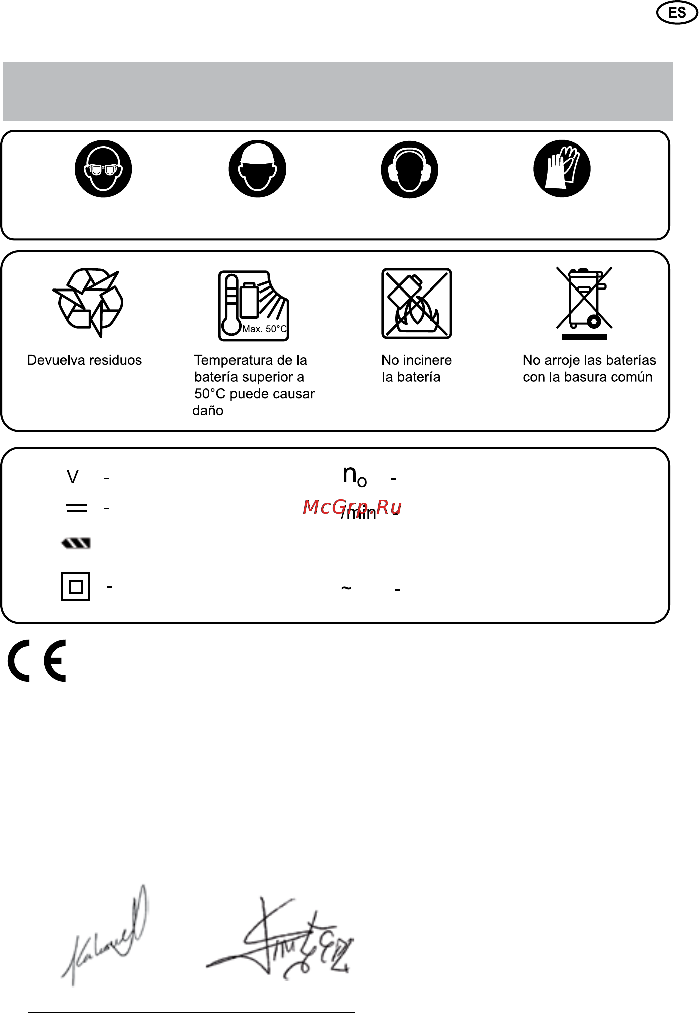 Felisatti DC10,8L2 [15/67] Explicación de los símbolos y pictogramas en la herramienta relativos a su uso seguro