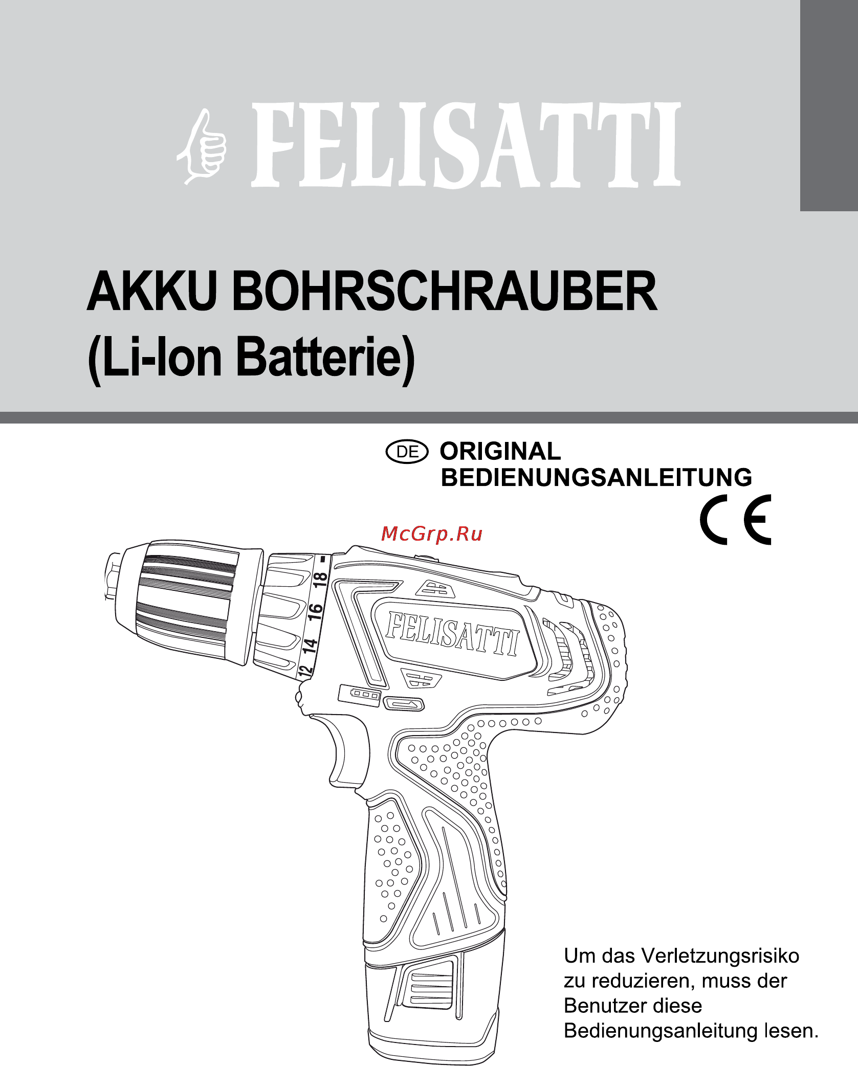 Felisatti DC10,8L2 Инструкция по эксплуатации онлайн [21/67] 100958