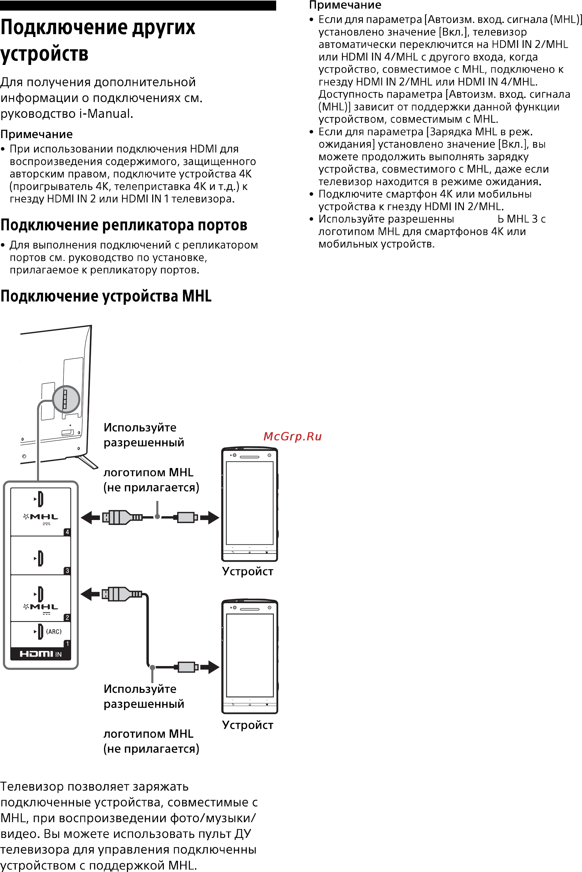 Sony KD79X9005B [11/21] Подключение других устройств