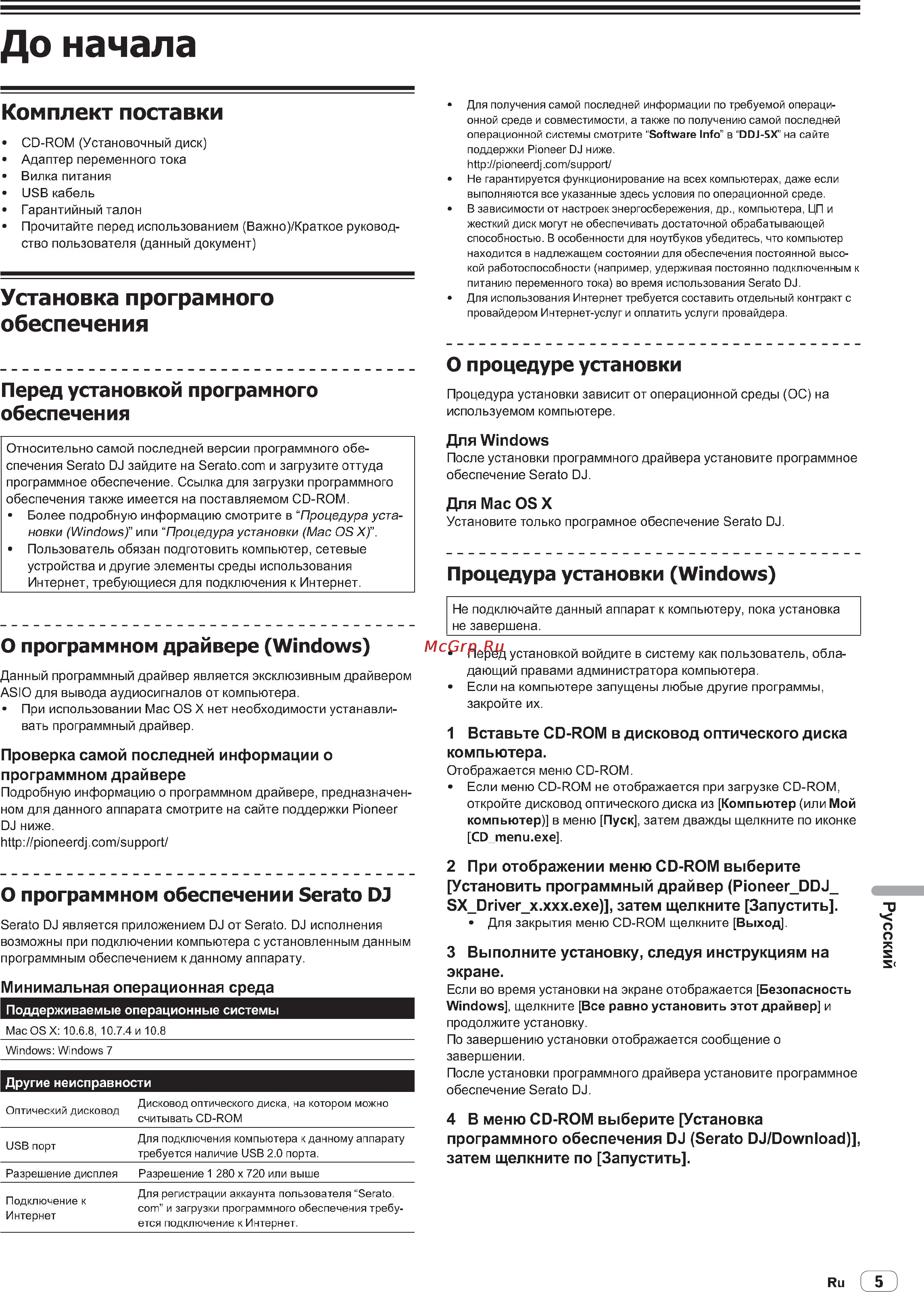 Pioneer DDJ-SX-W [5/22] Для mac os x