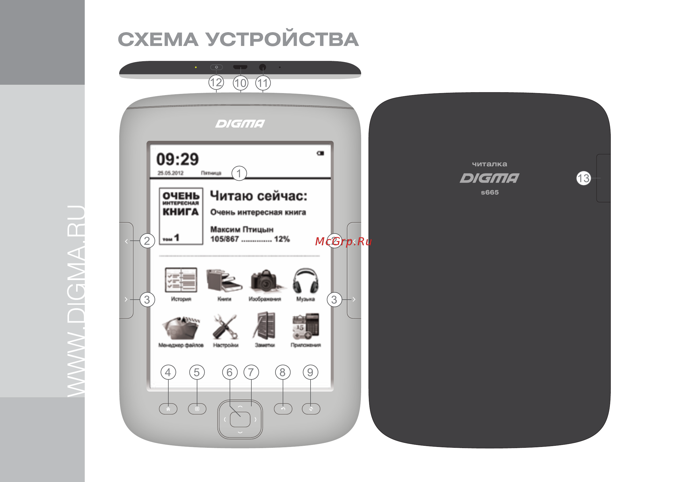 Digma S665 Silver [6/24] Схема устройства