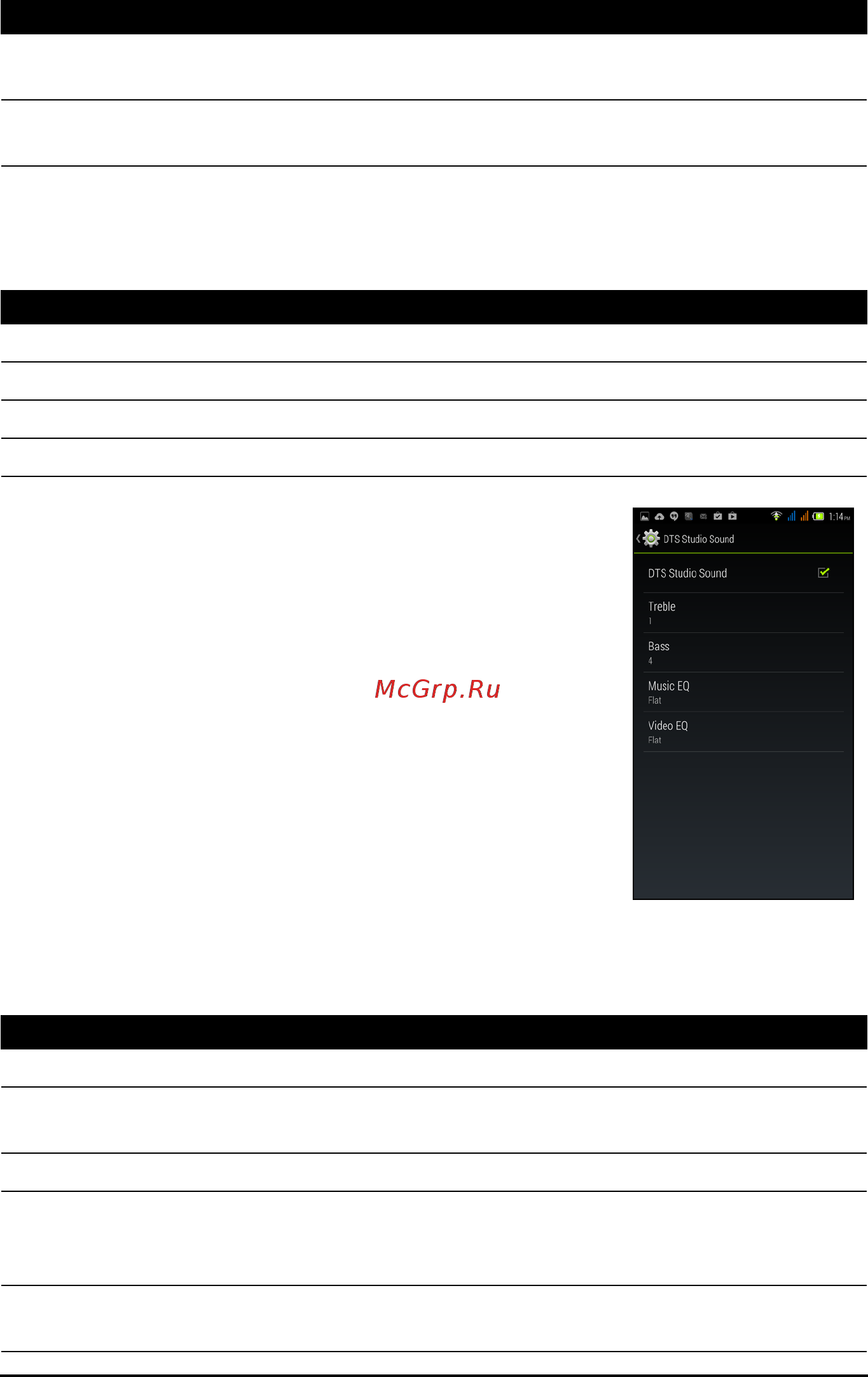 Acer Liquid E3 Black (E380) [49/75] Профили звука