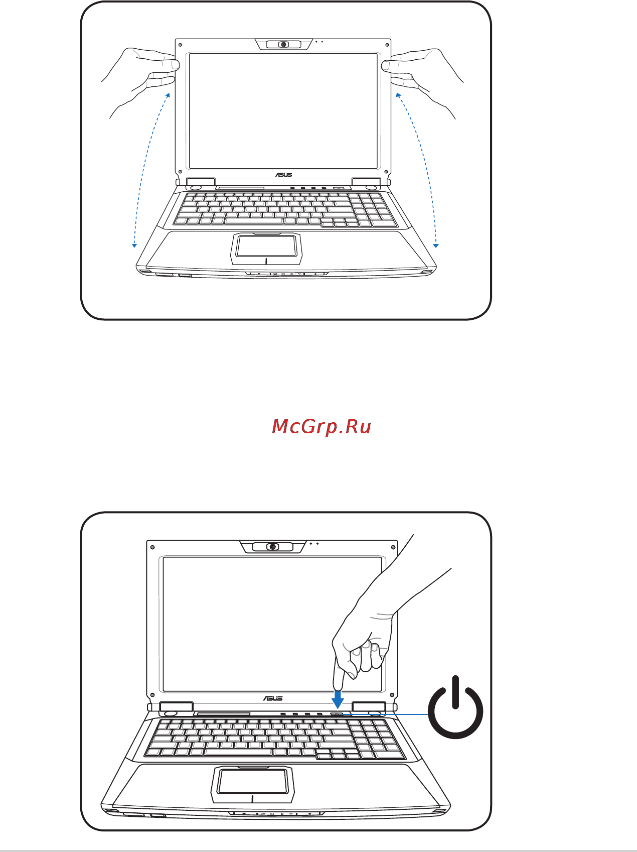 Asus ROG G51J [6/30] Включите ноутбук