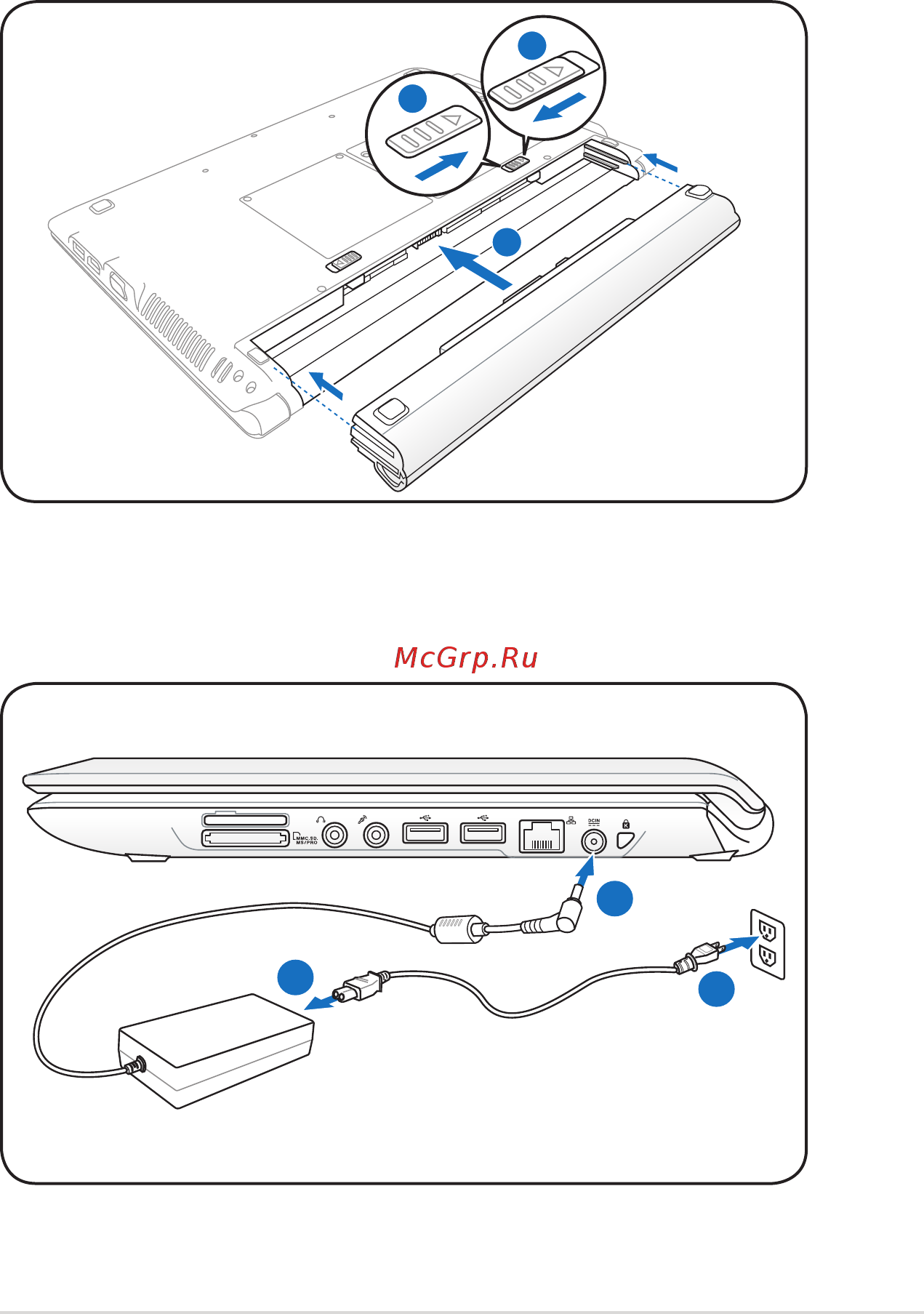 Asus UL30 [5/25] Подготовка ноутбука