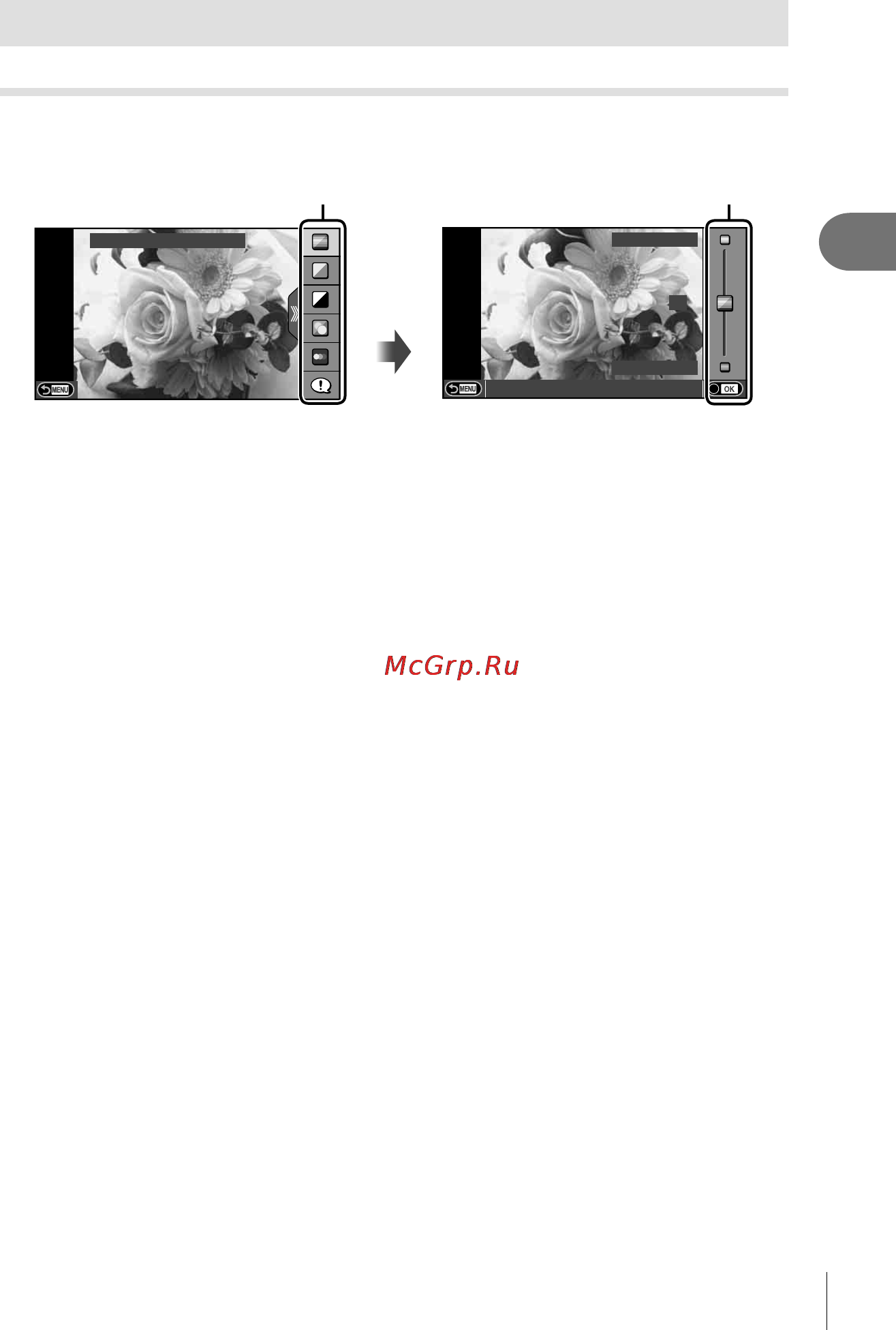 Olympus Pen E-PL5 Kit Black [31/130] Использование параметров съемки