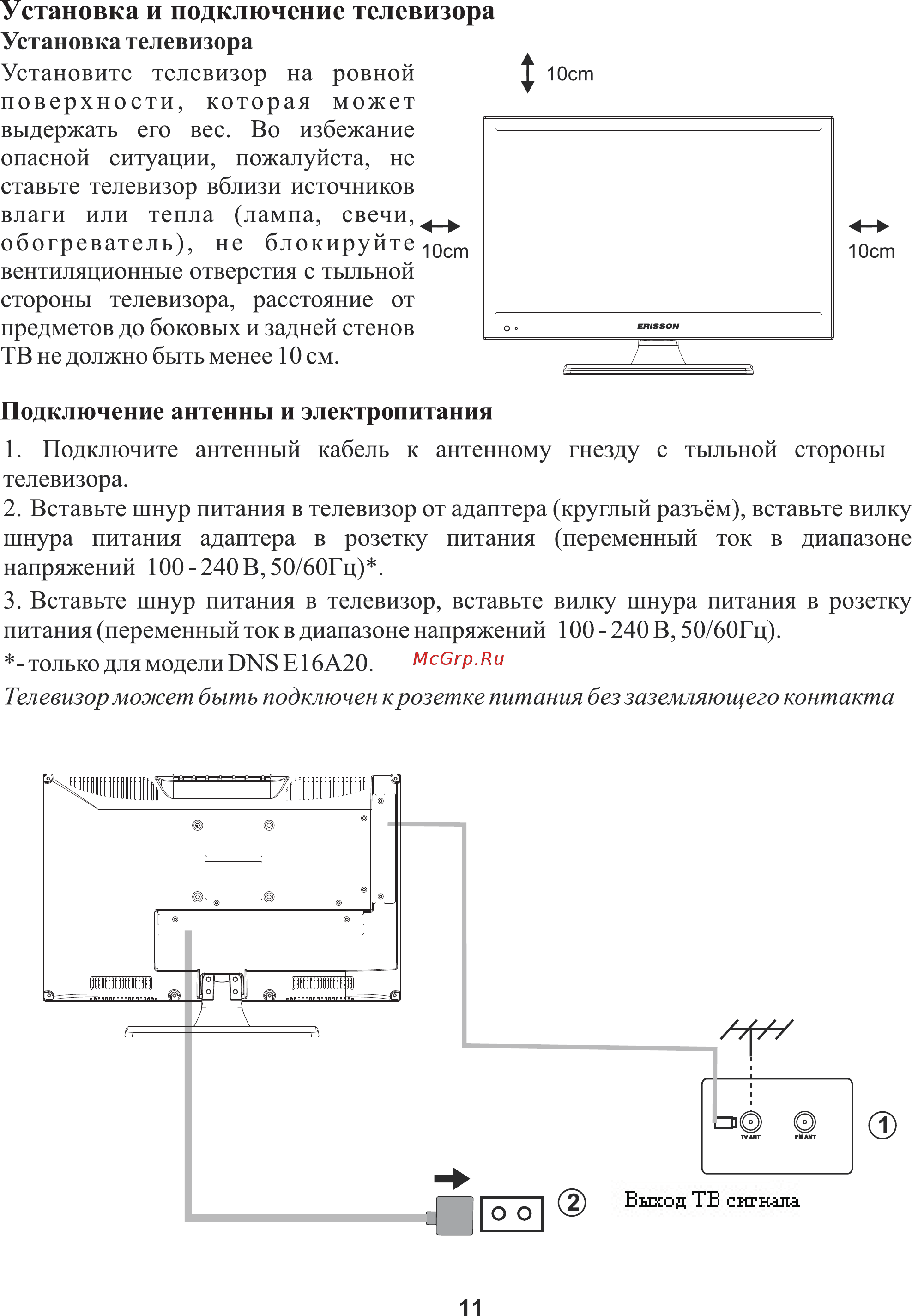 Erisson 16LEE16 [12/33] Страница 12