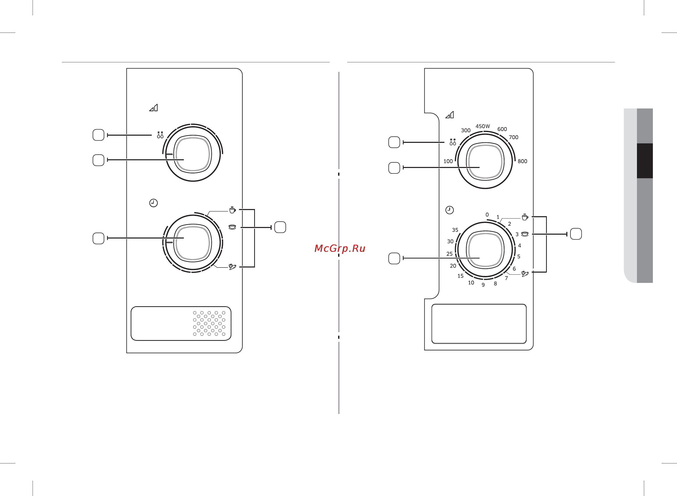 Samsung me 81 mrtb [13/20] Панель управления me81kr 1 me81kr 2 me81kr 3
