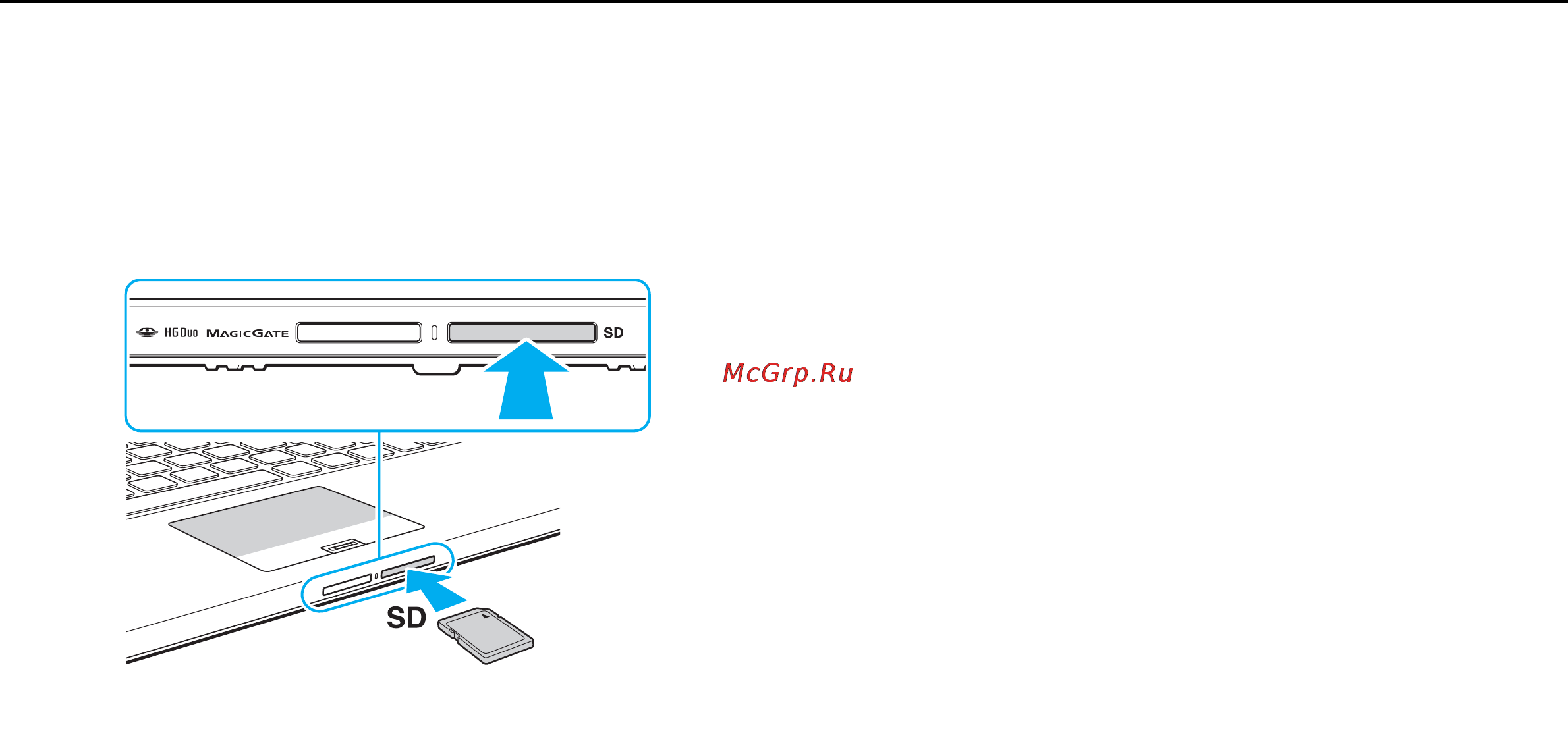 Sony VAIO VPCZ23Z9E [63/204] Процедура установки карты памяти sd