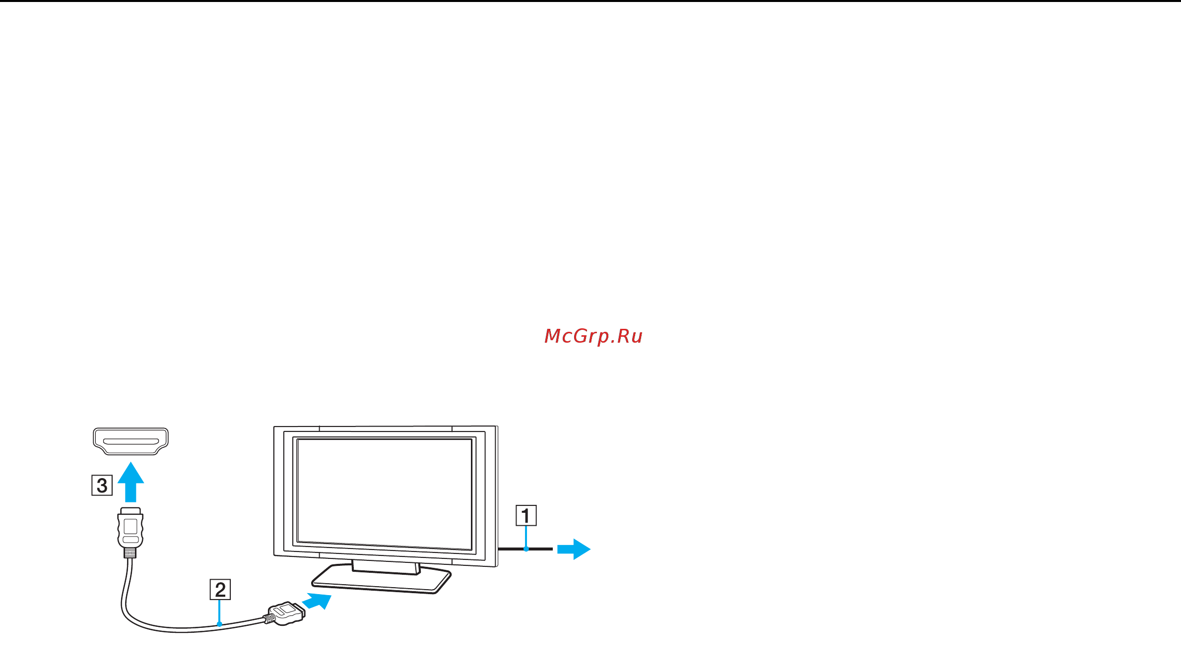 Sony VAIO VPCZ13C7E [122/221] Подсоединение телевизора с входным разъемом hdmi