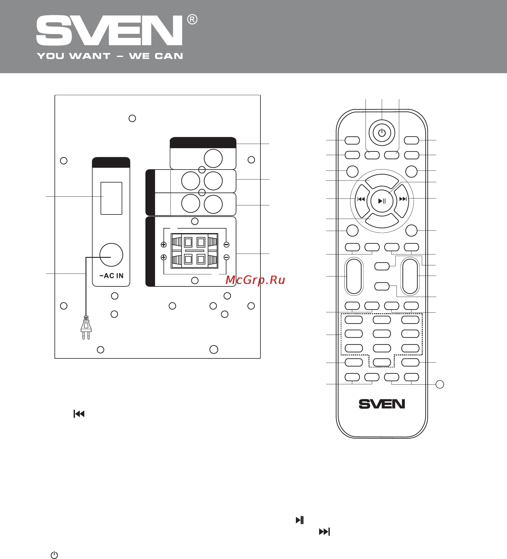 Sven MS-2000 [25/30] Hi fi multimedia speaker system