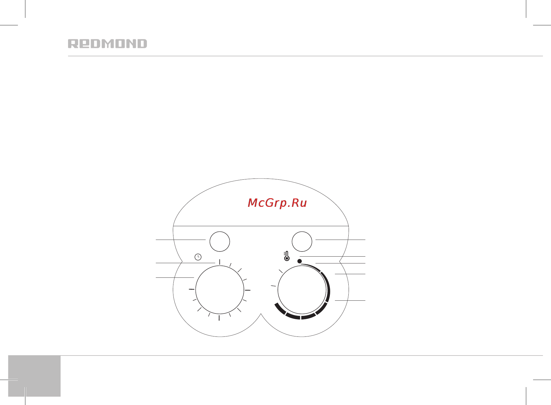 Redmond RAG-241 [14/32] Приборная панель